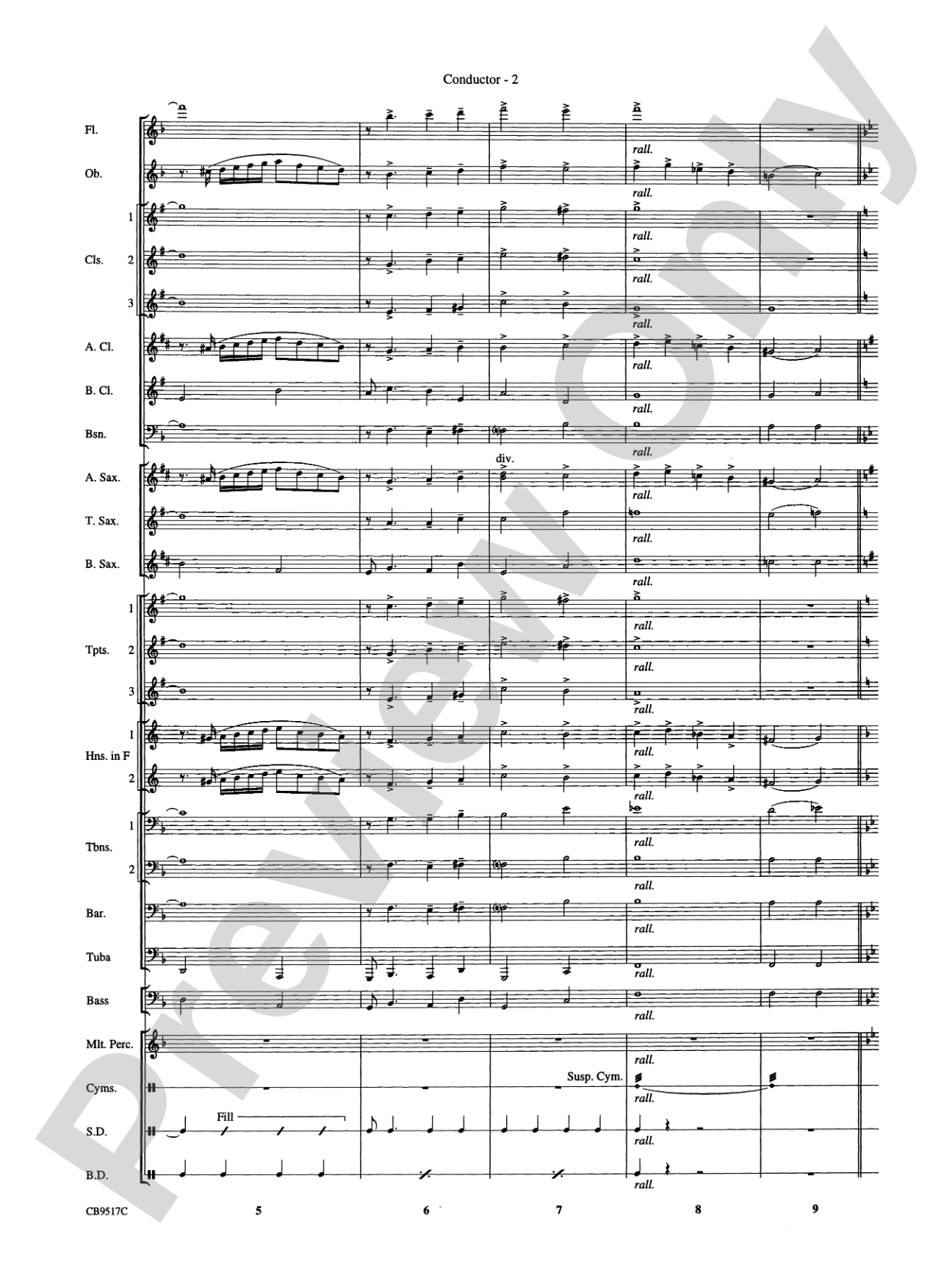 A Touch of Jazz!: Concert Band Conductor Score & Parts