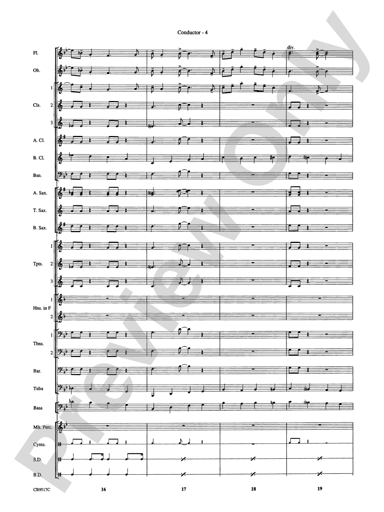 A Touch of Jazz!: Concert Band Conductor Score & Parts