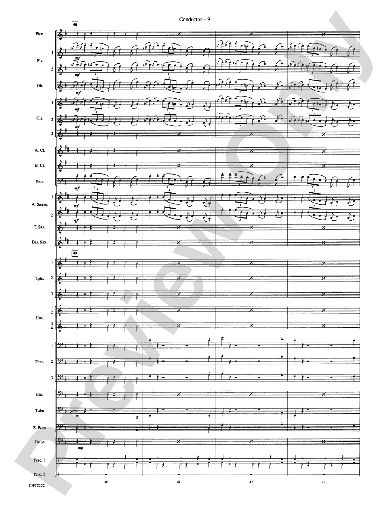 Dave Brubeck: It's About Time: Concert Band Conductor Score & Parts