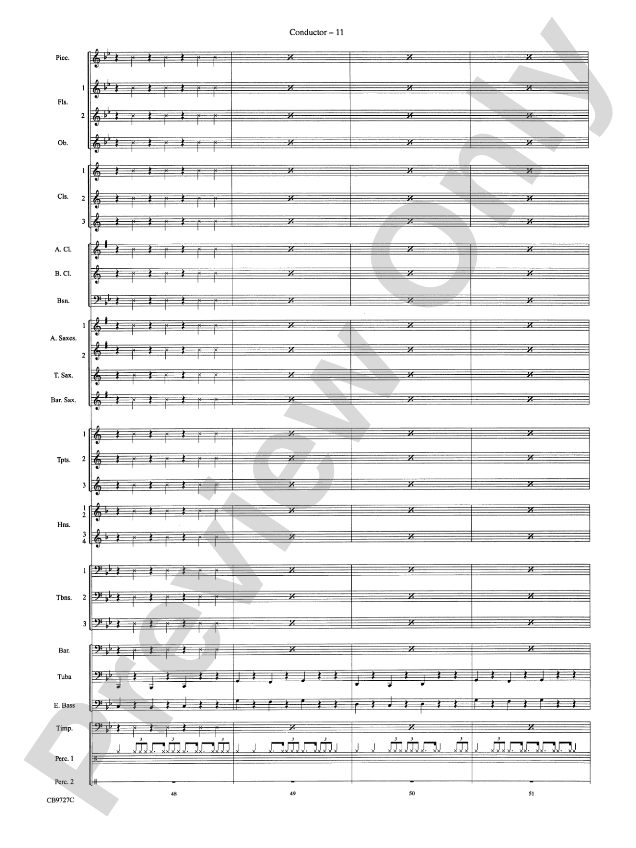 Dave Brubeck: It's About Time: Concert Band Conductor Score & Parts
