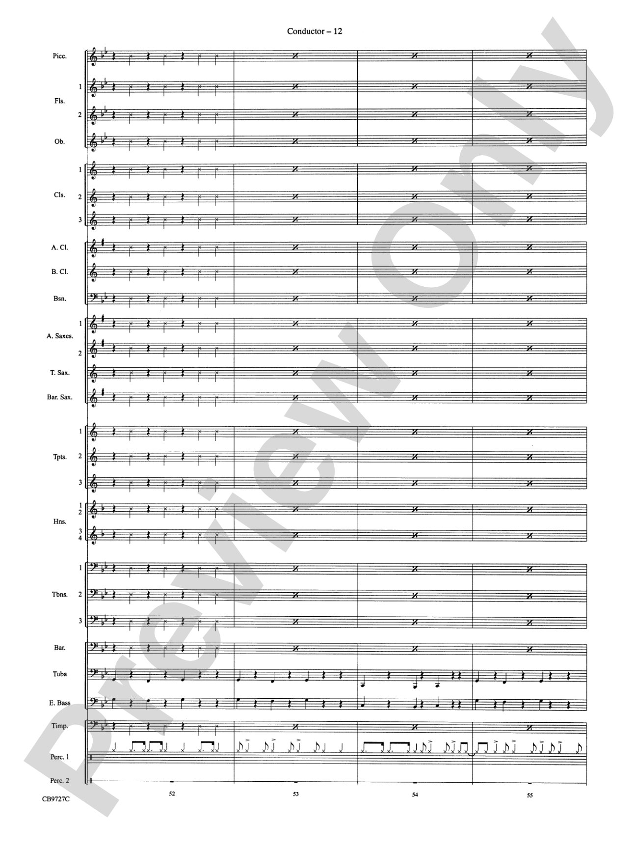 Dave Brubeck: It's About Time: Concert Band Conductor Score & Parts