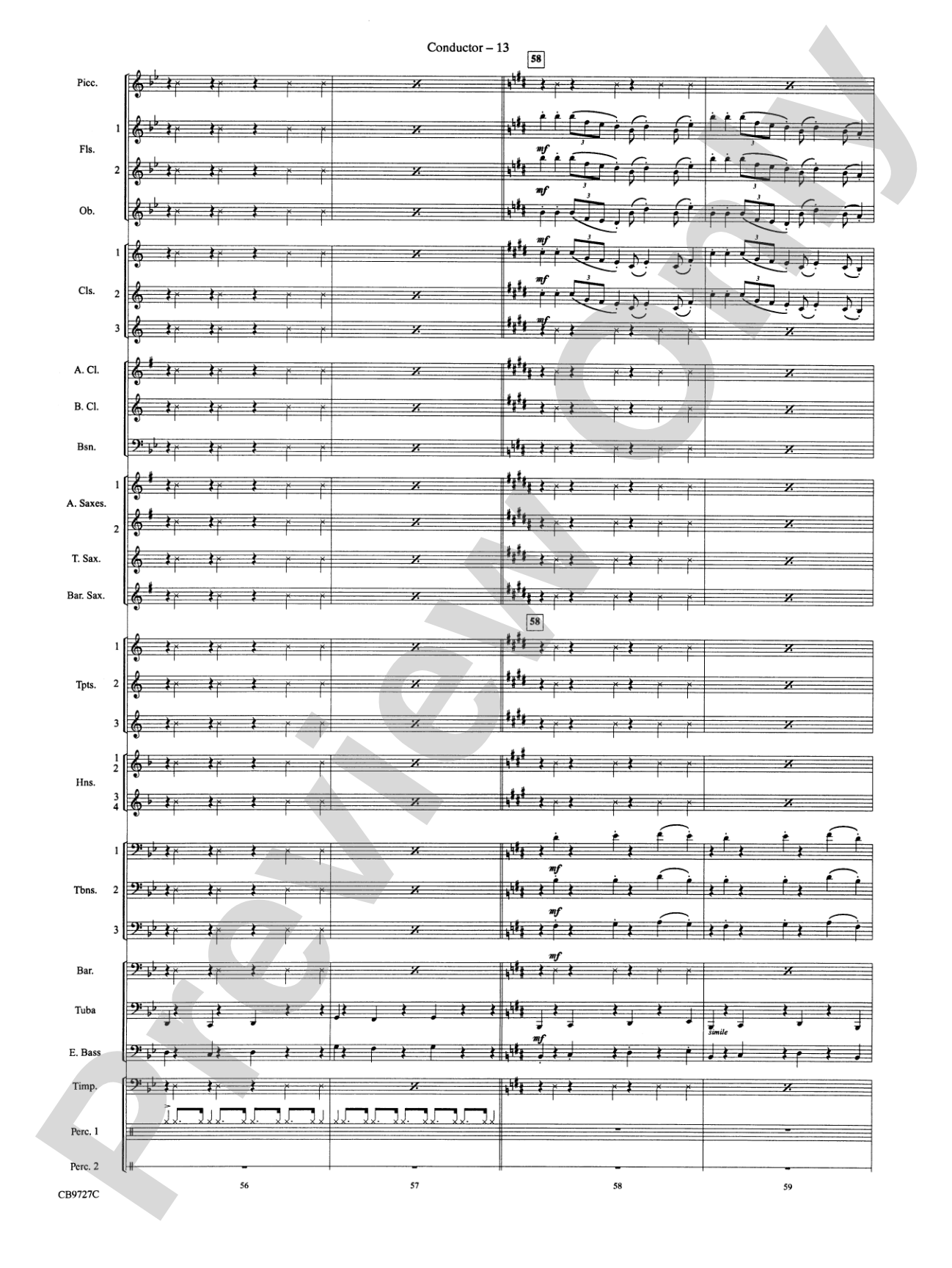 Dave Brubeck: It's About Time: Concert Band Conductor Score & Parts