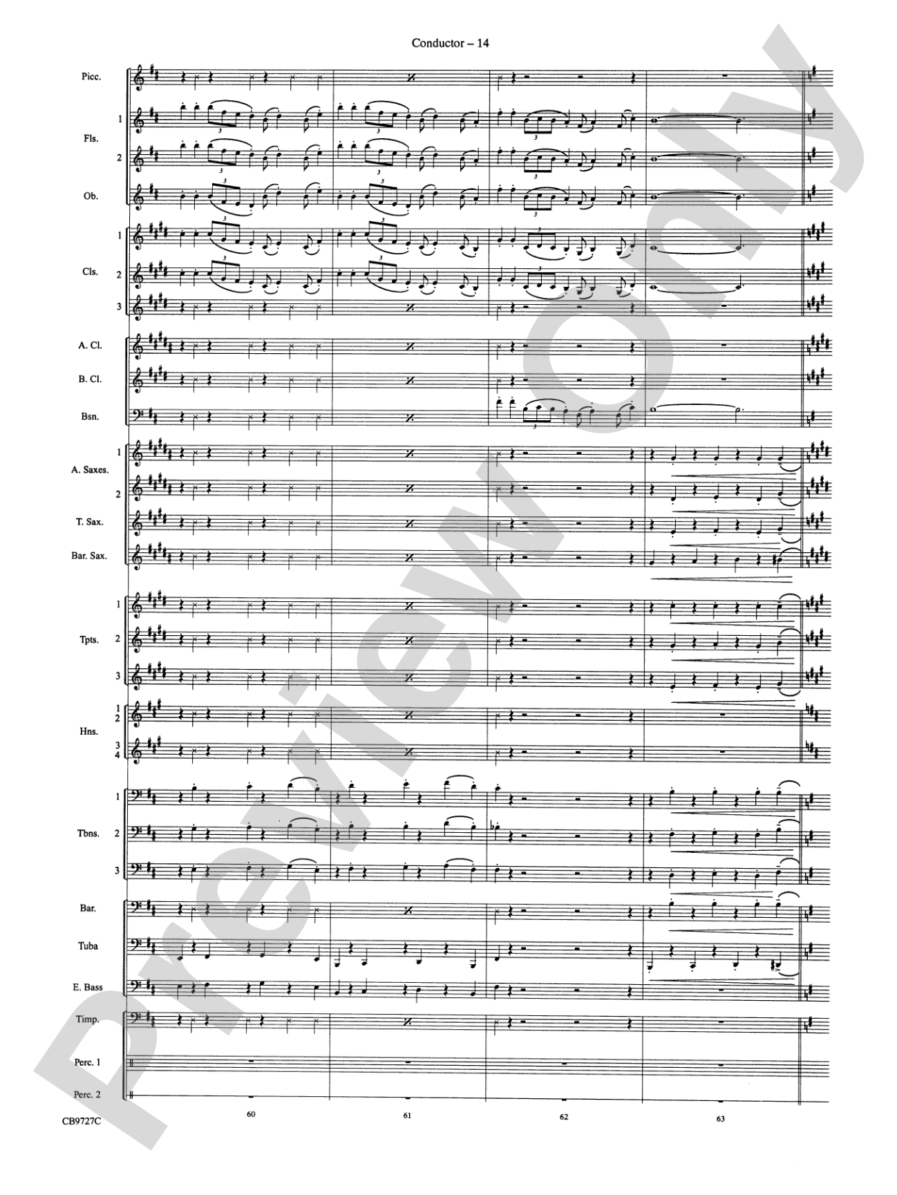 Dave Brubeck: It's About Time: Concert Band Conductor Score & Parts