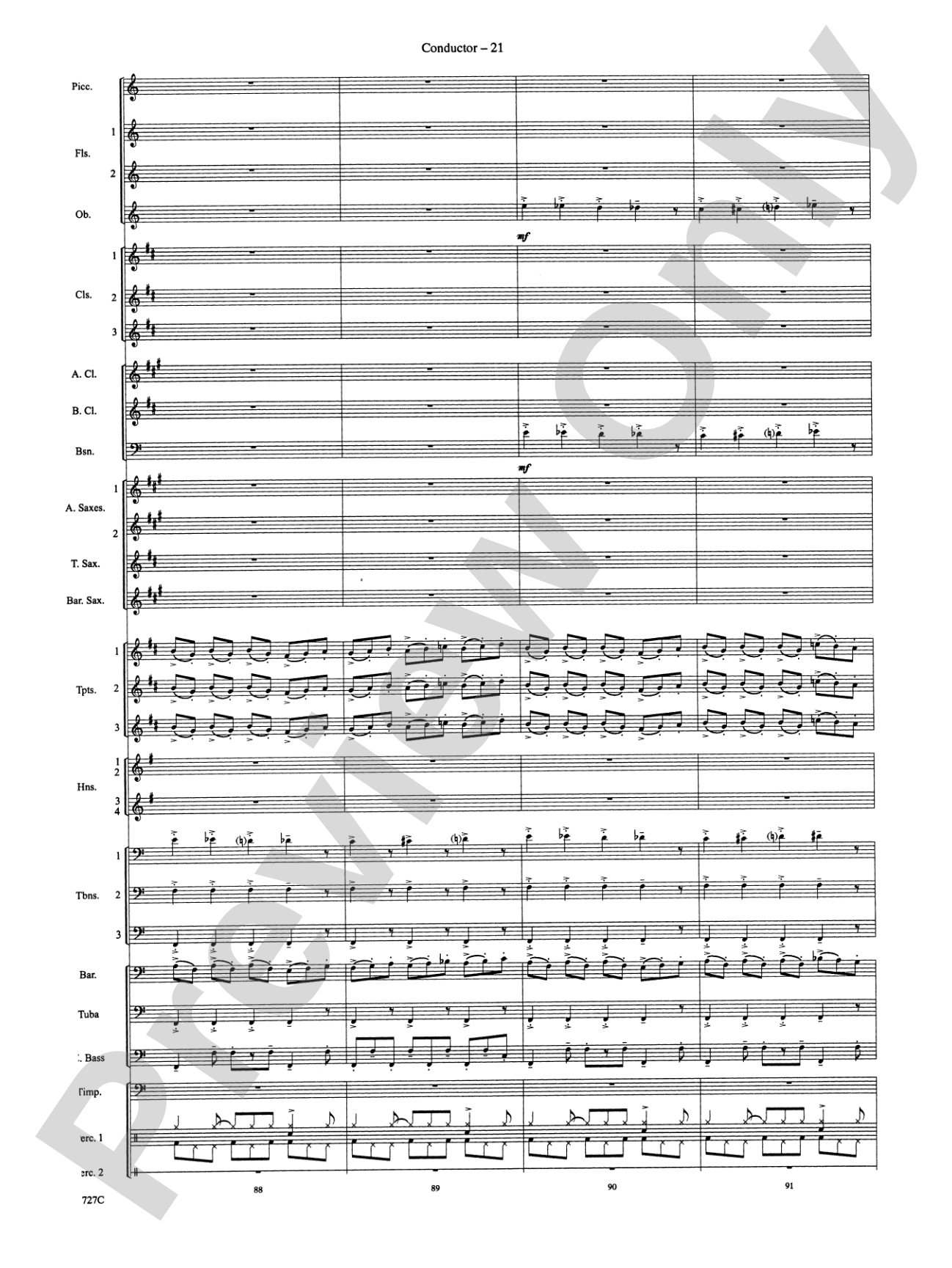Dave Brubeck: It's About Time: Concert Band Conductor Score & Parts
