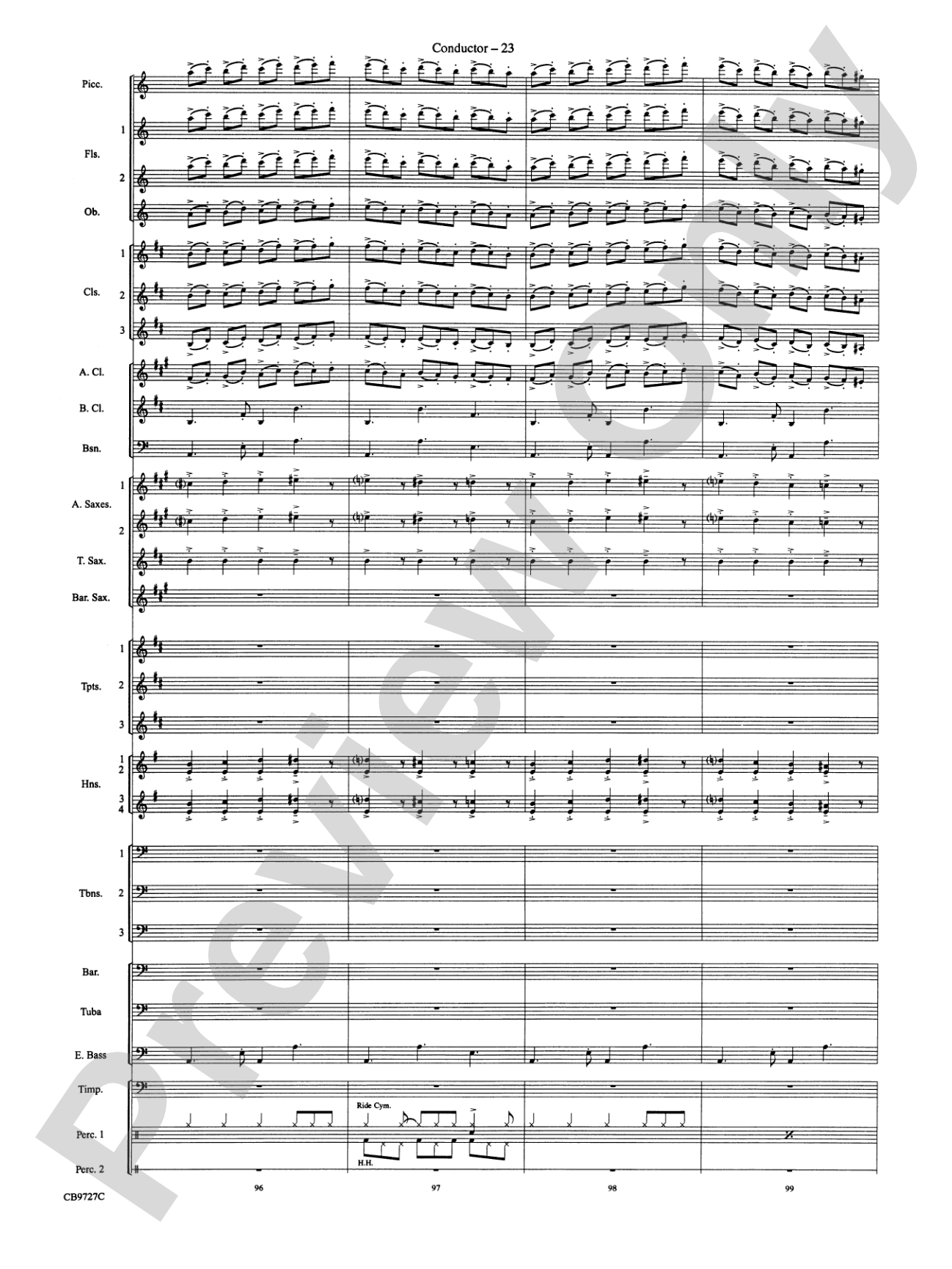 Dave Brubeck: It's About Time: Concert Band Conductor Score & Parts