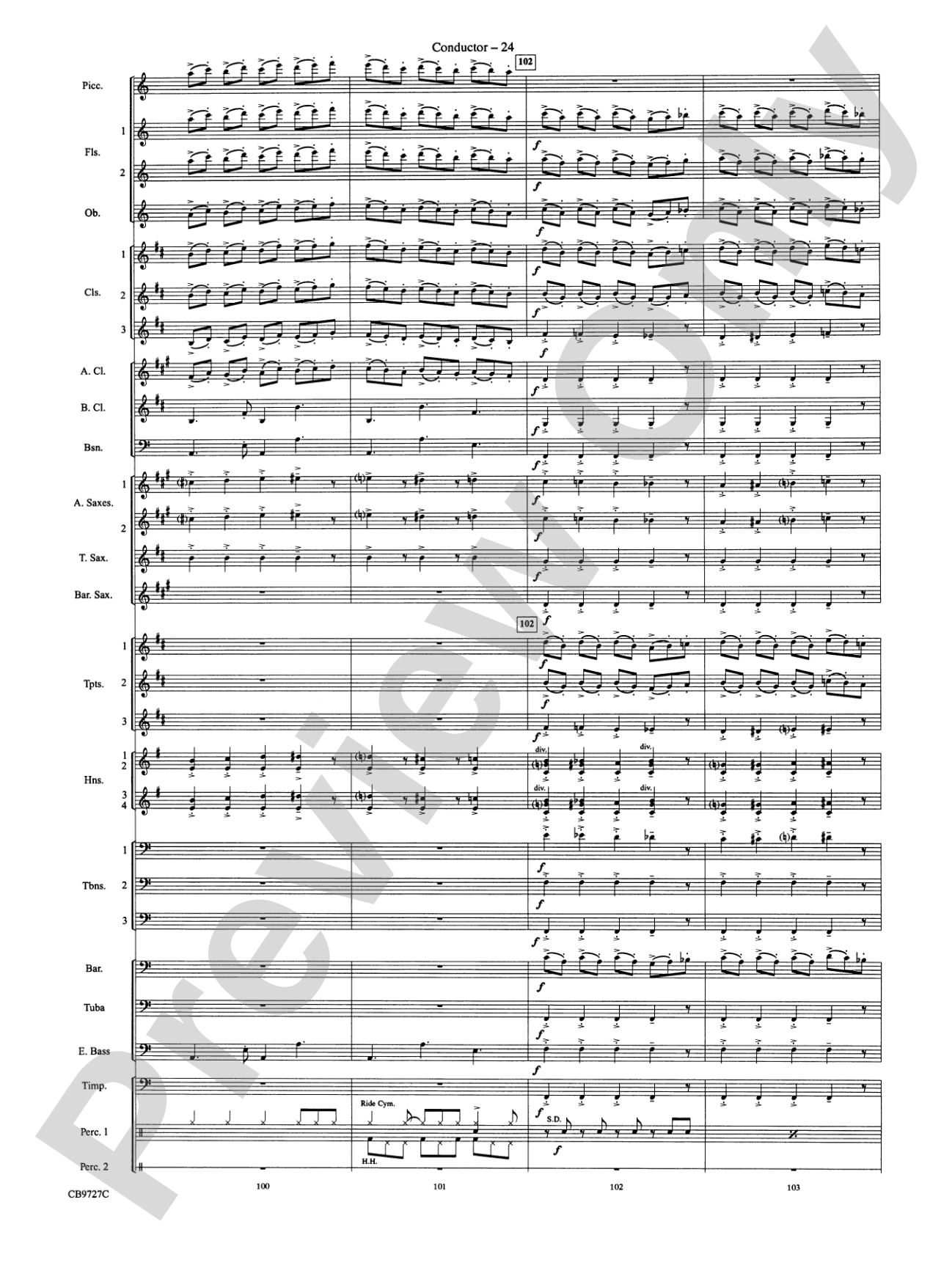 Dave Brubeck: It's About Time: Concert Band Conductor Score & Parts
