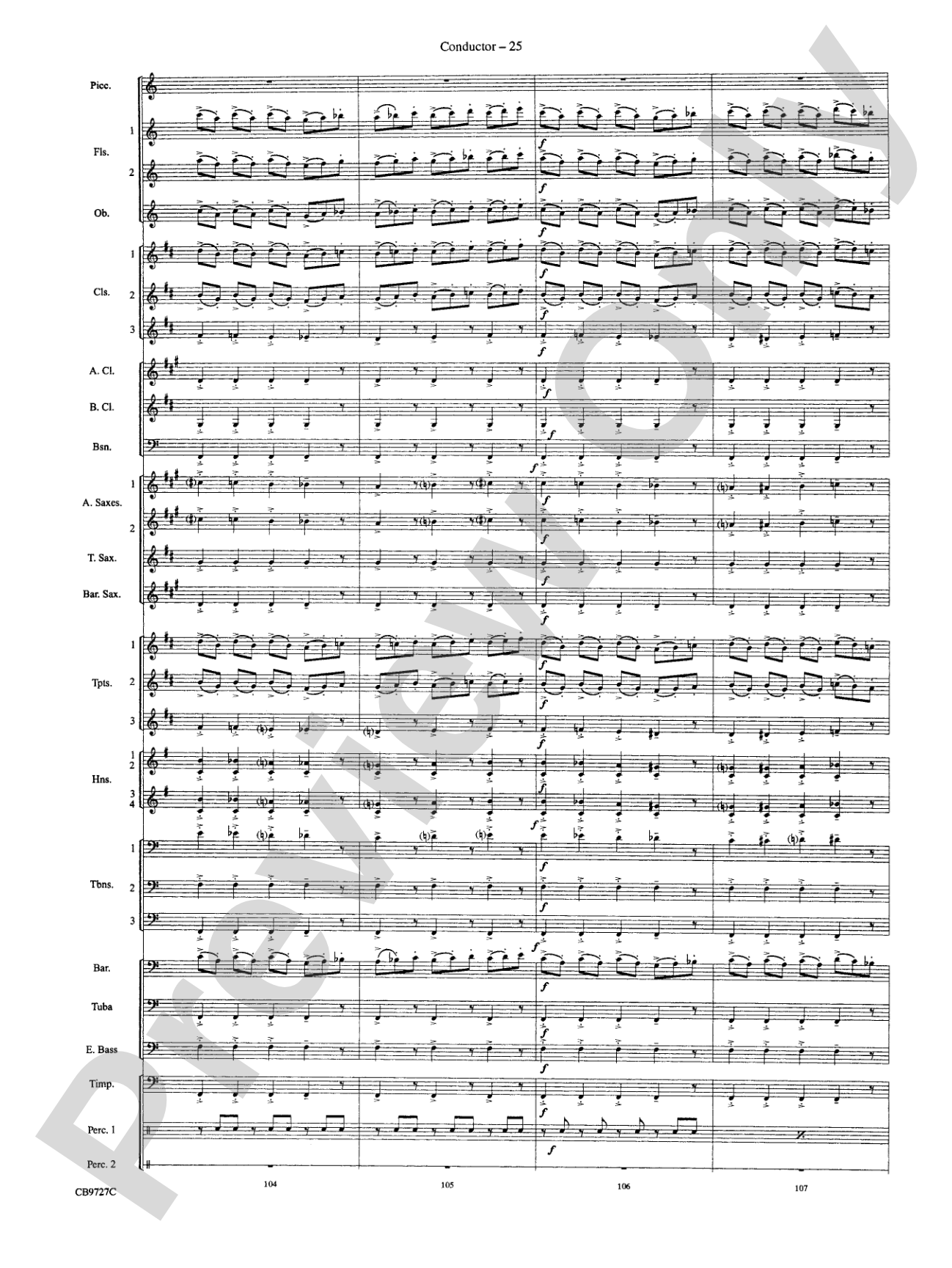 Dave Brubeck: It's About Time: Concert Band Conductor Score & Parts