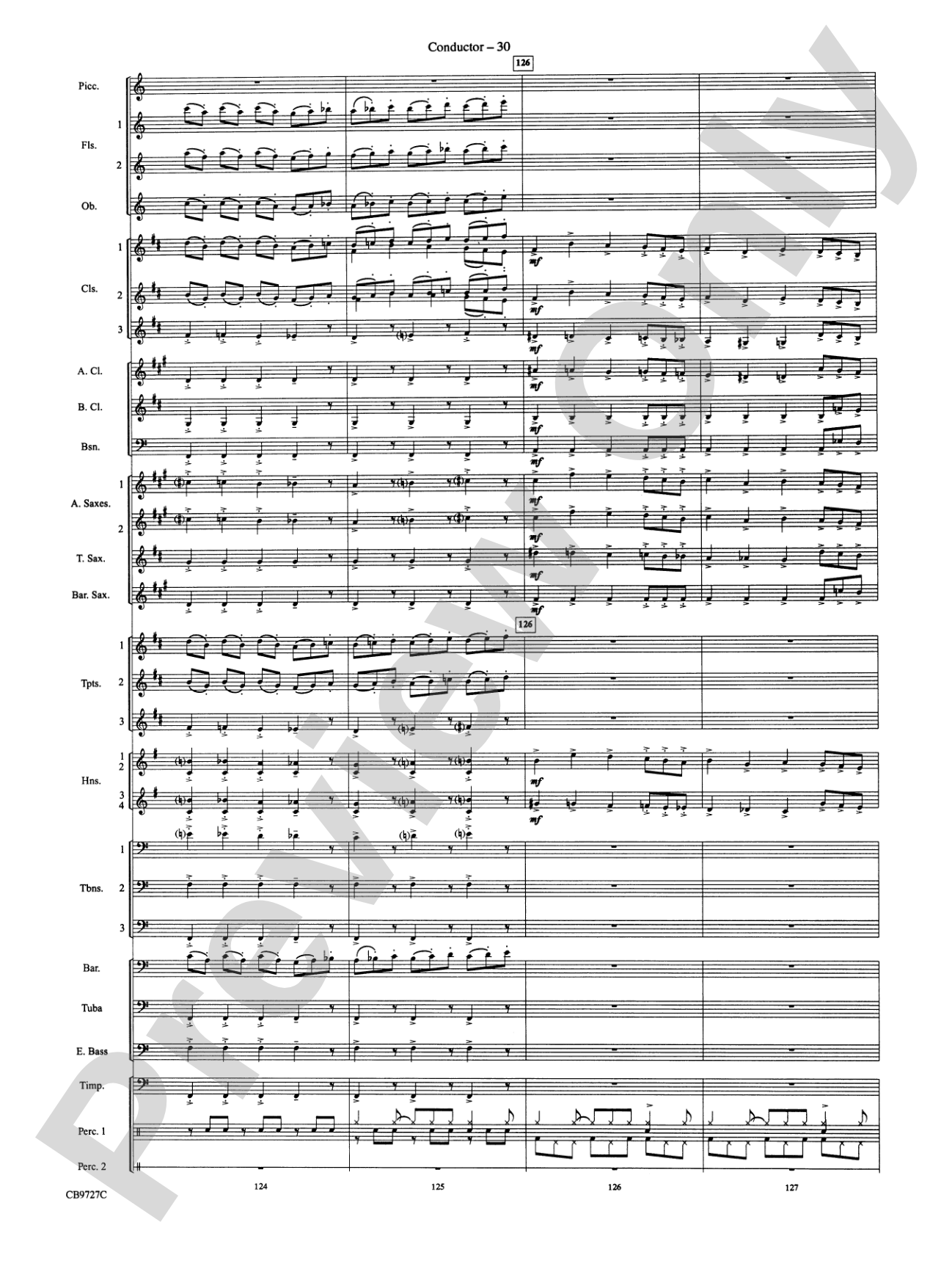 Dave Brubeck: It's About Time: Concert Band Conductor Score & Parts