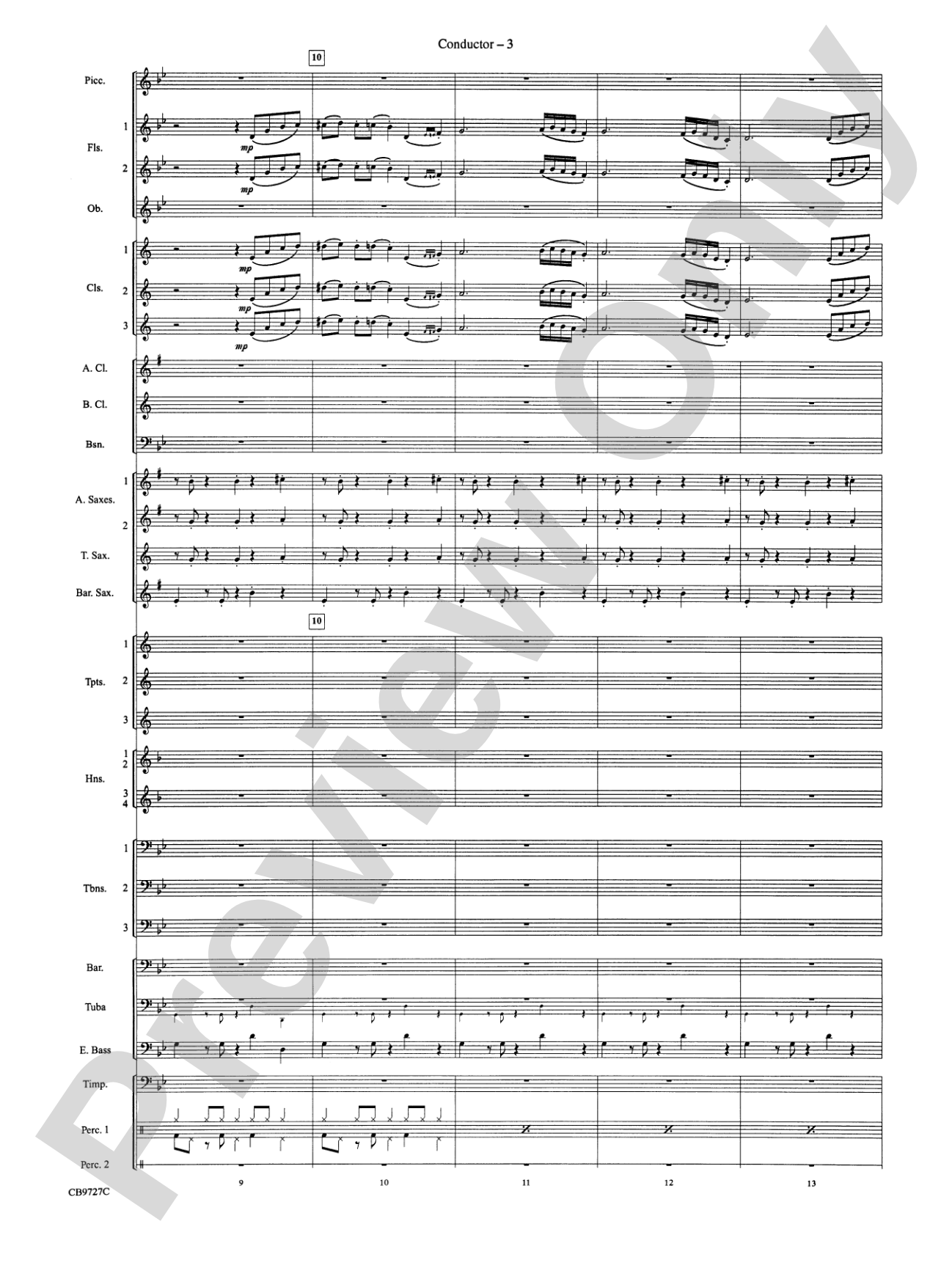 Dave Brubeck: It's About Time: Concert Band Conductor Score & Parts