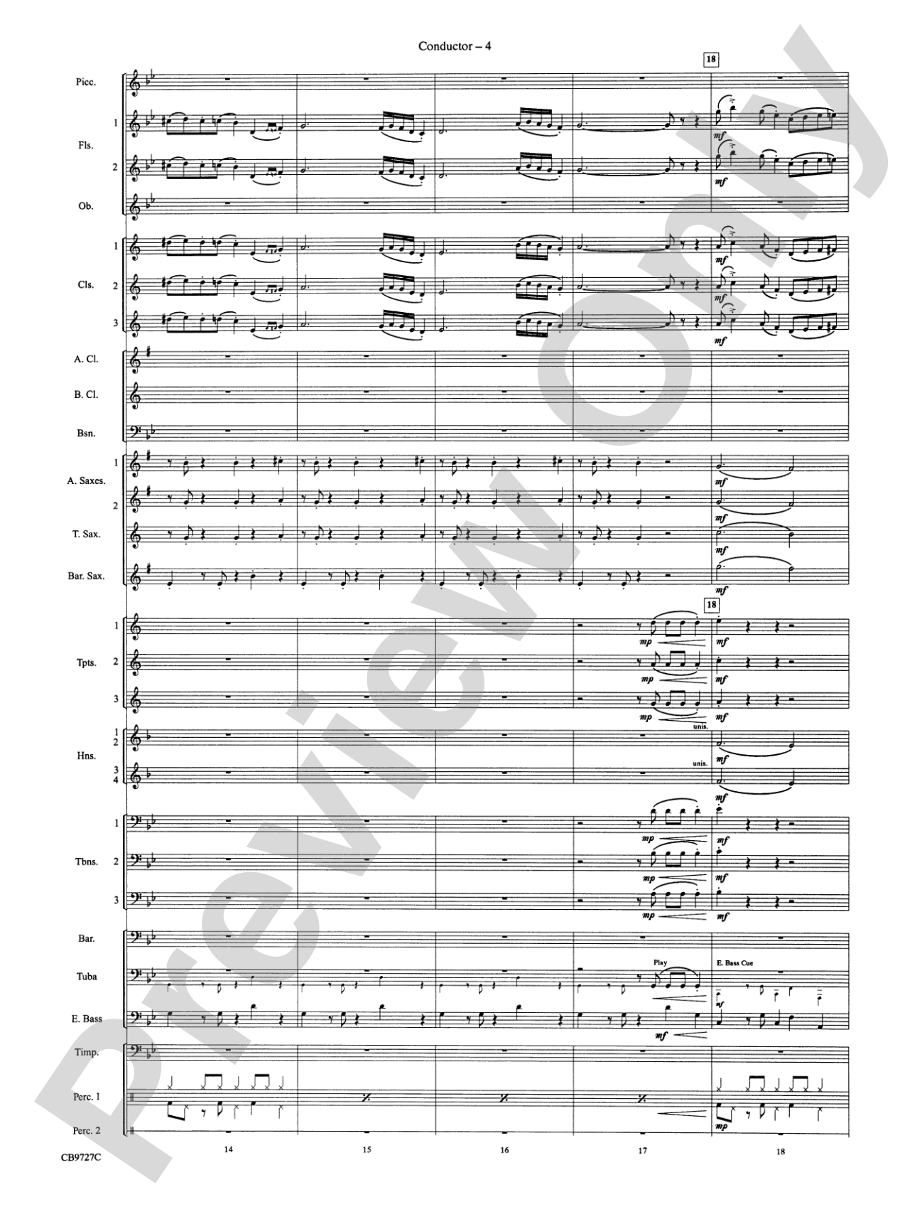 Dave Brubeck: It's About Time: Concert Band Conductor Score & Parts