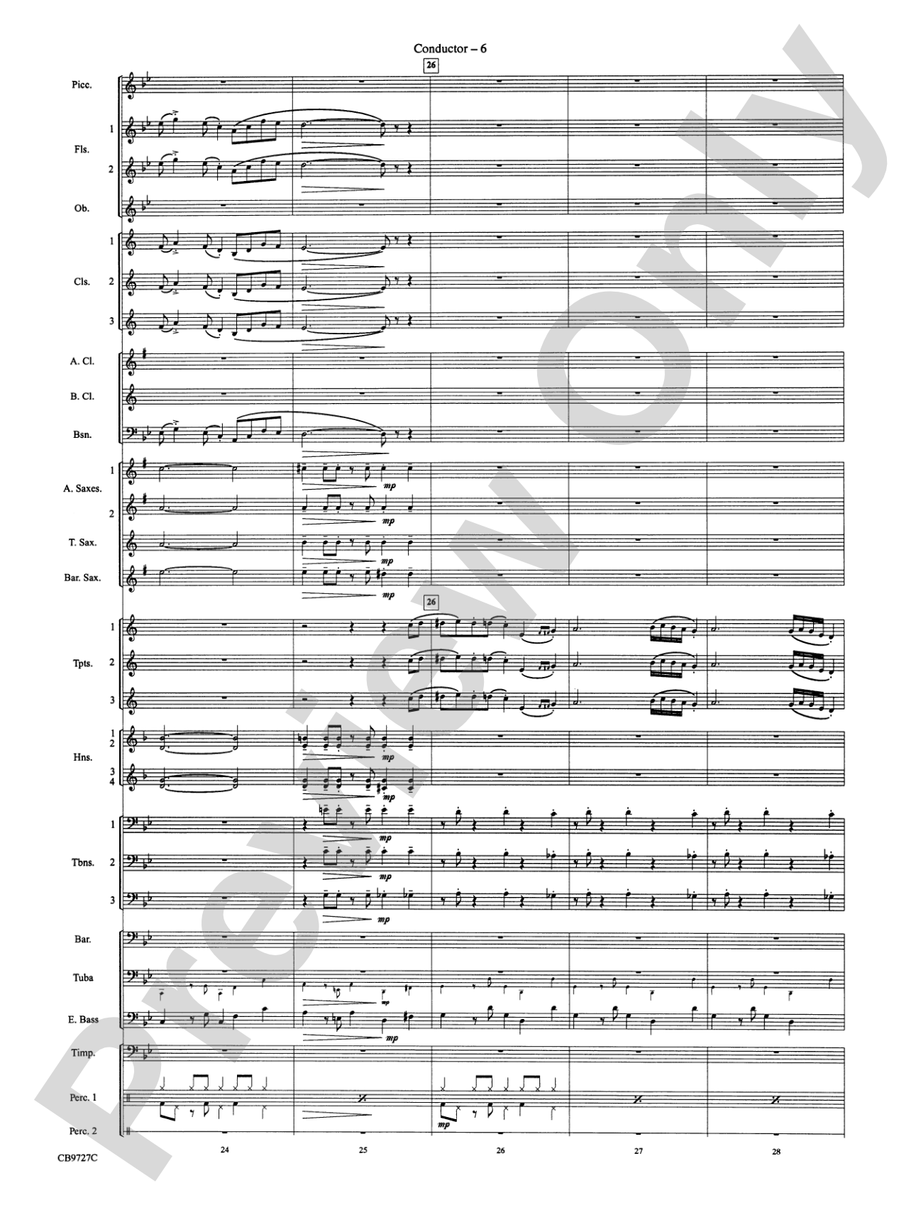 Dave Brubeck: It's About Time: Concert Band Conductor Score & Parts