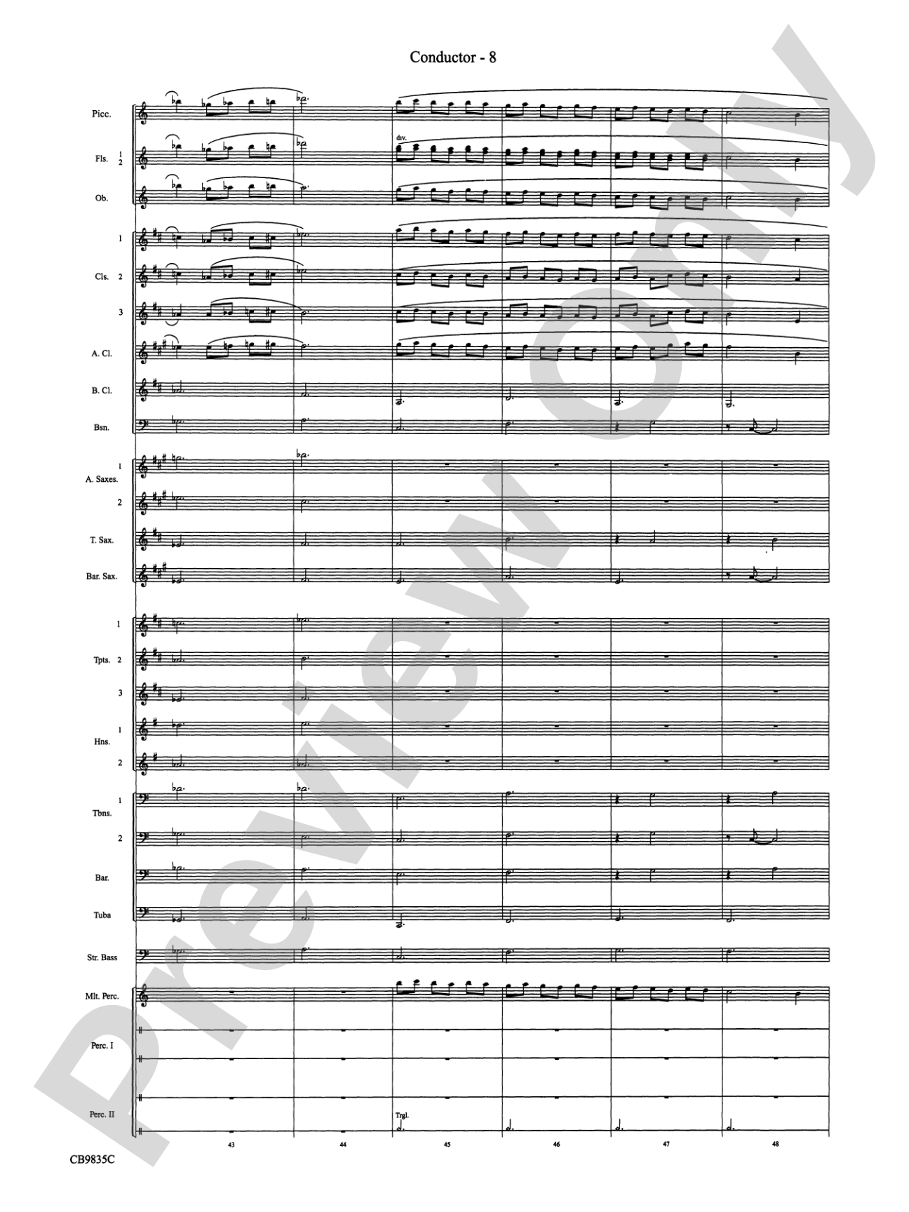 A Charlie Brown Christmas: Concert Band Conductor Score & Parts