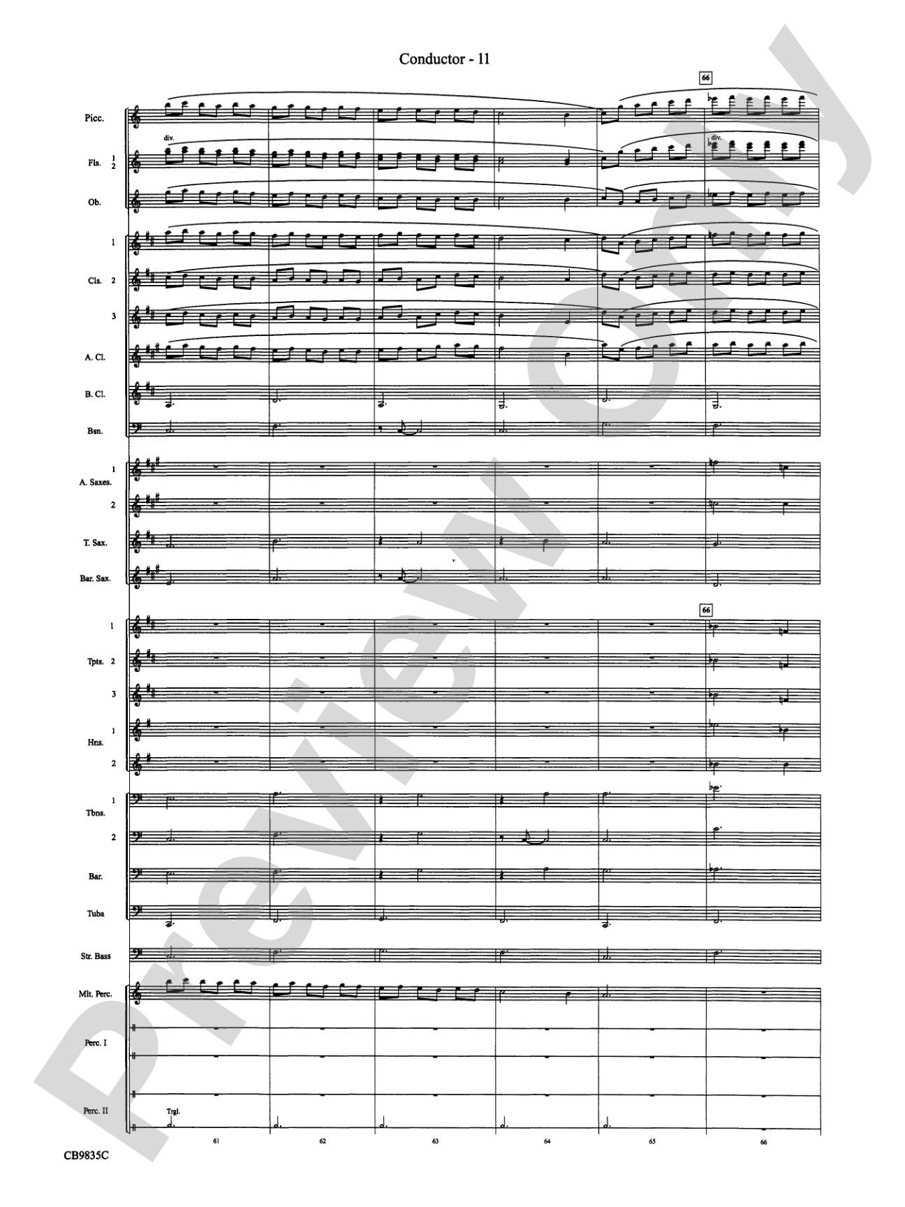 A Charlie Brown Christmas: Concert Band Conductor Score & Parts