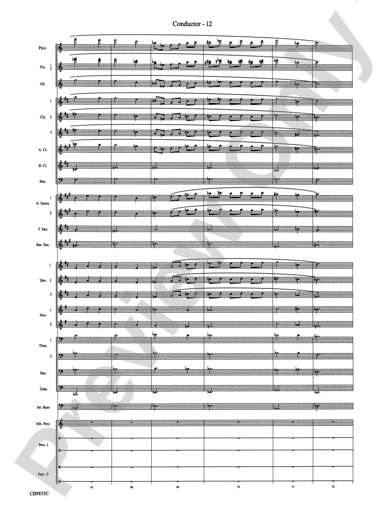 A Charlie Brown Christmas: Concert Band Conductor Score & Parts