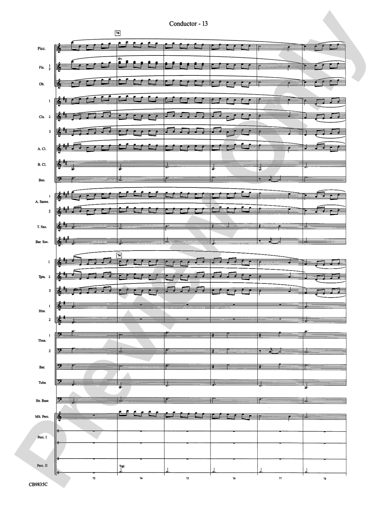 A Charlie Brown Christmas: Concert Band Conductor Score & Parts