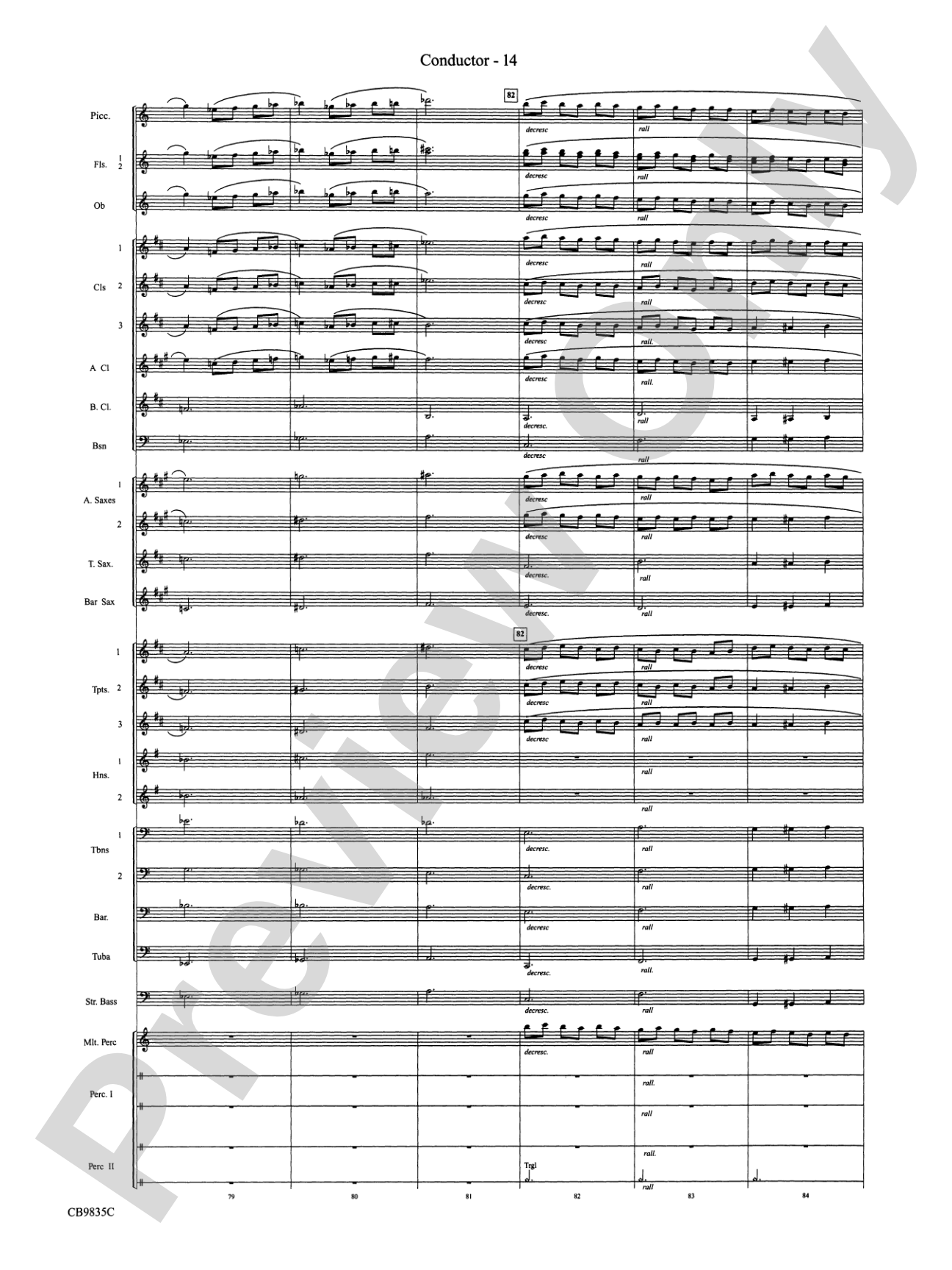 A Charlie Brown Christmas: Concert Band Conductor Score & Parts