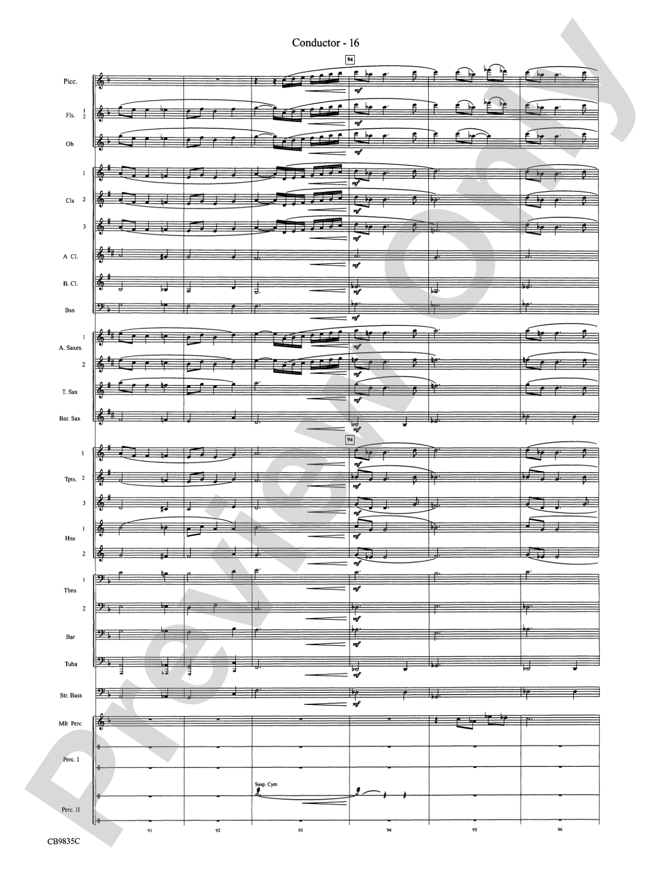 A Charlie Brown Christmas: Concert Band Conductor Score & Parts
