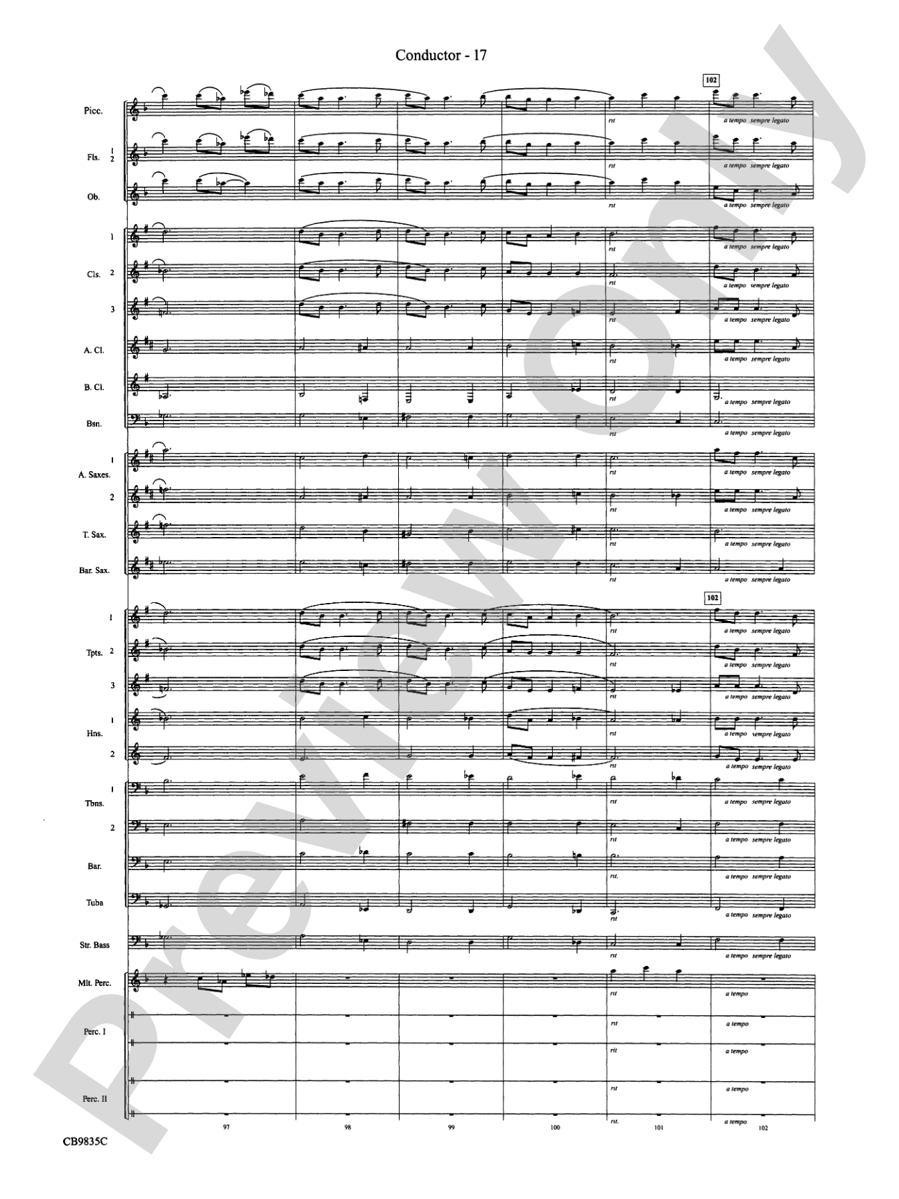A Charlie Brown Christmas: Concert Band Conductor Score & Parts