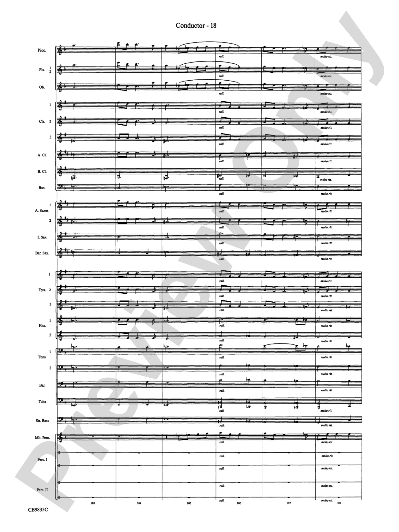 A Charlie Brown Christmas: Concert Band Conductor Score & Parts