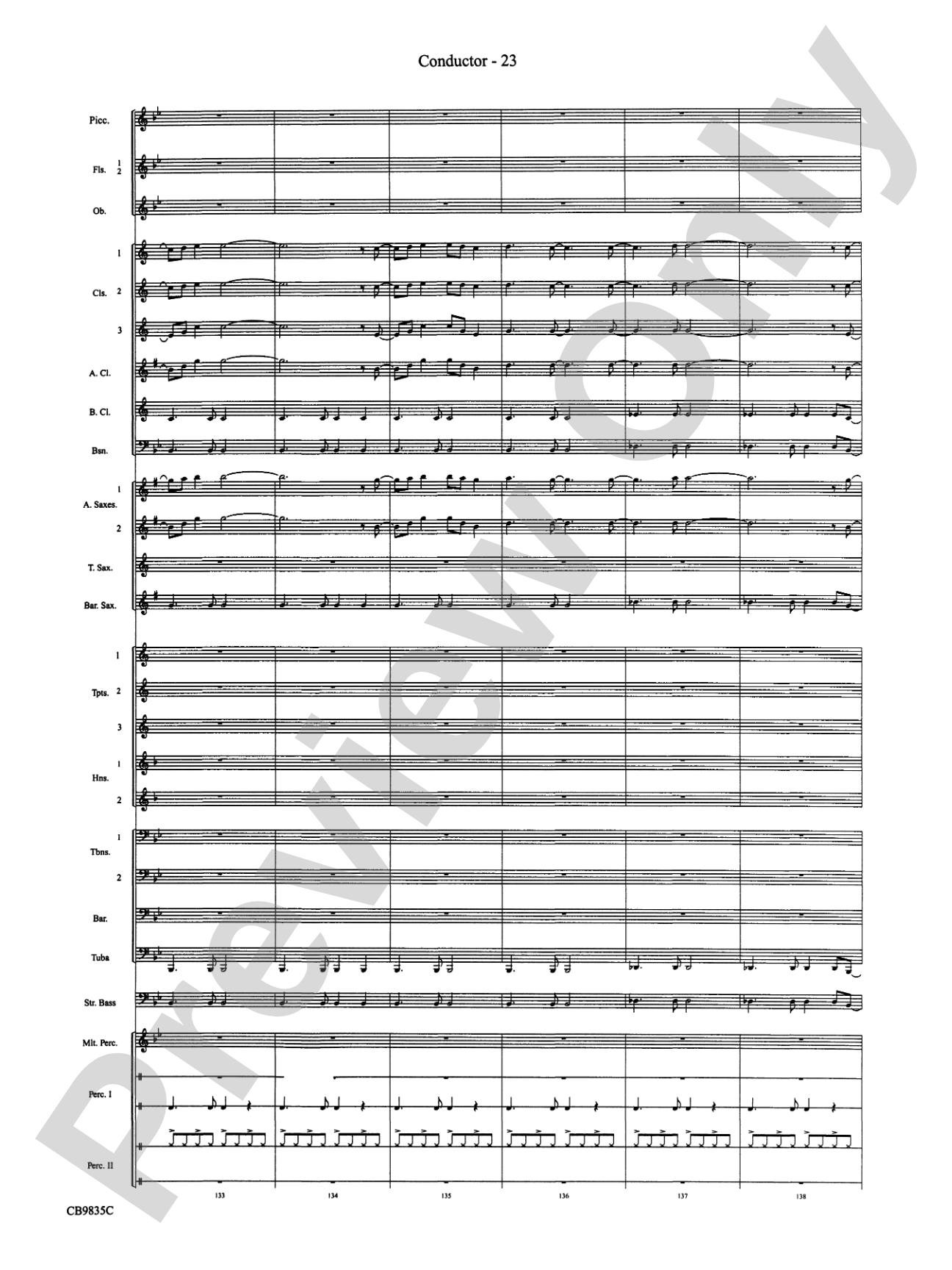 A Charlie Brown Christmas: Concert Band Conductor Score & Parts