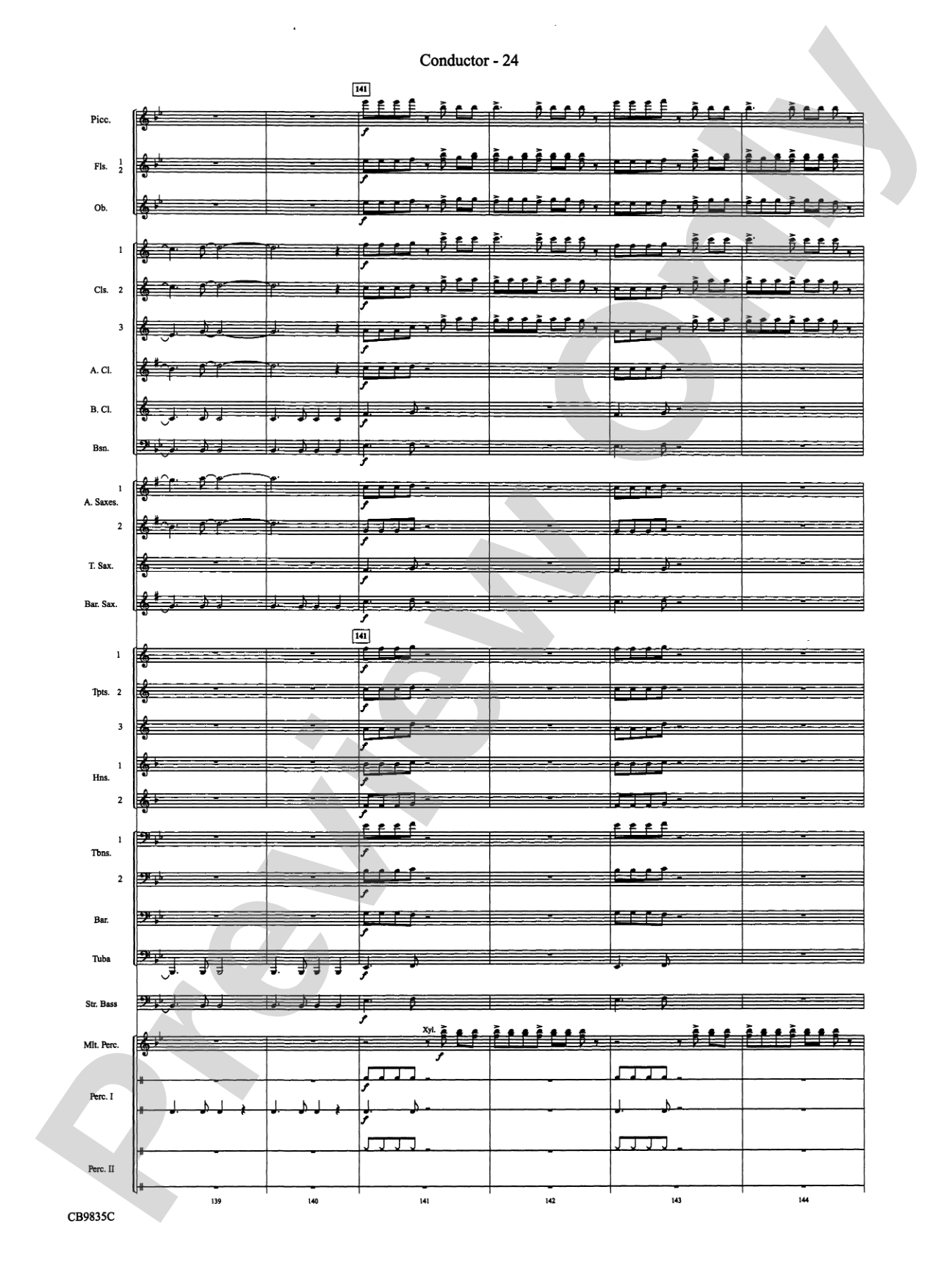 A Charlie Brown Christmas: Concert Band Conductor Score & Parts