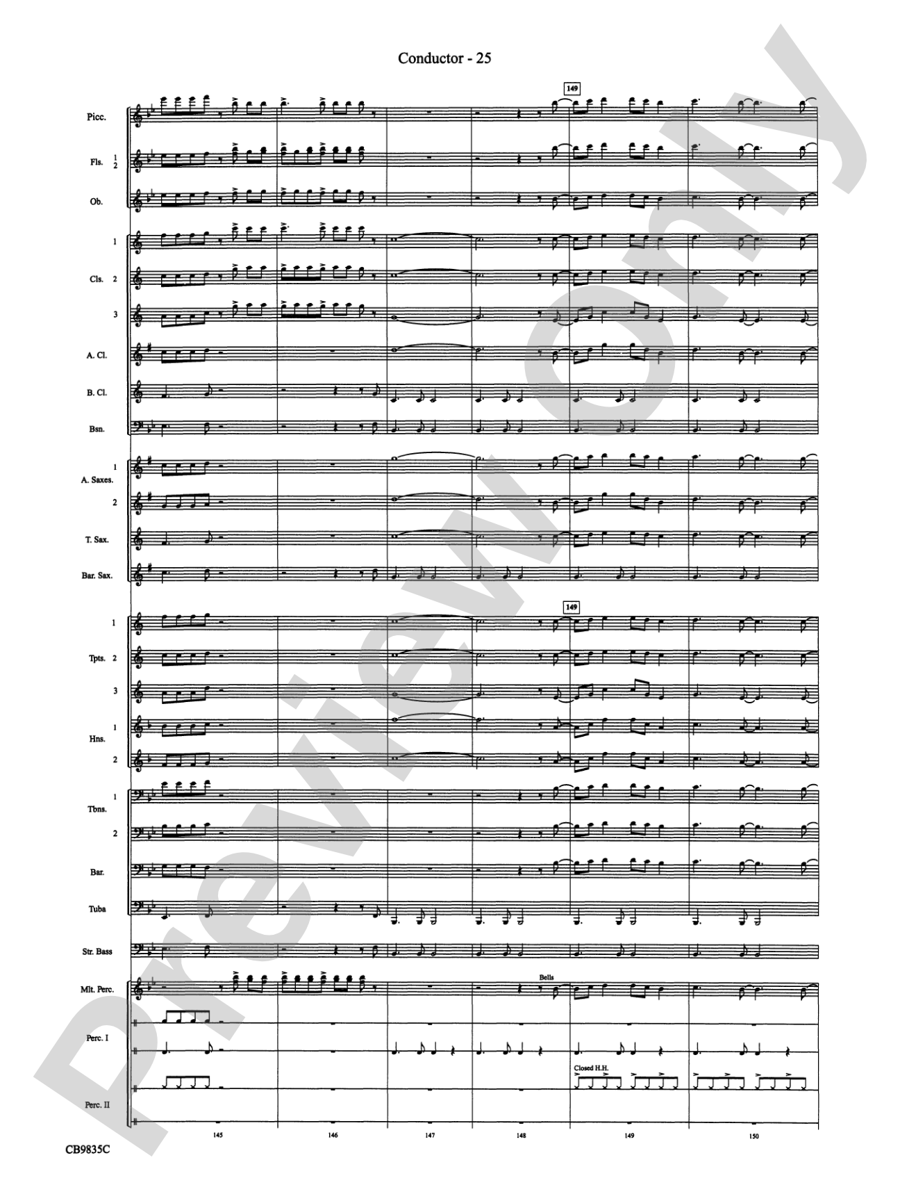 A Charlie Brown Christmas: Concert Band Conductor Score & Parts