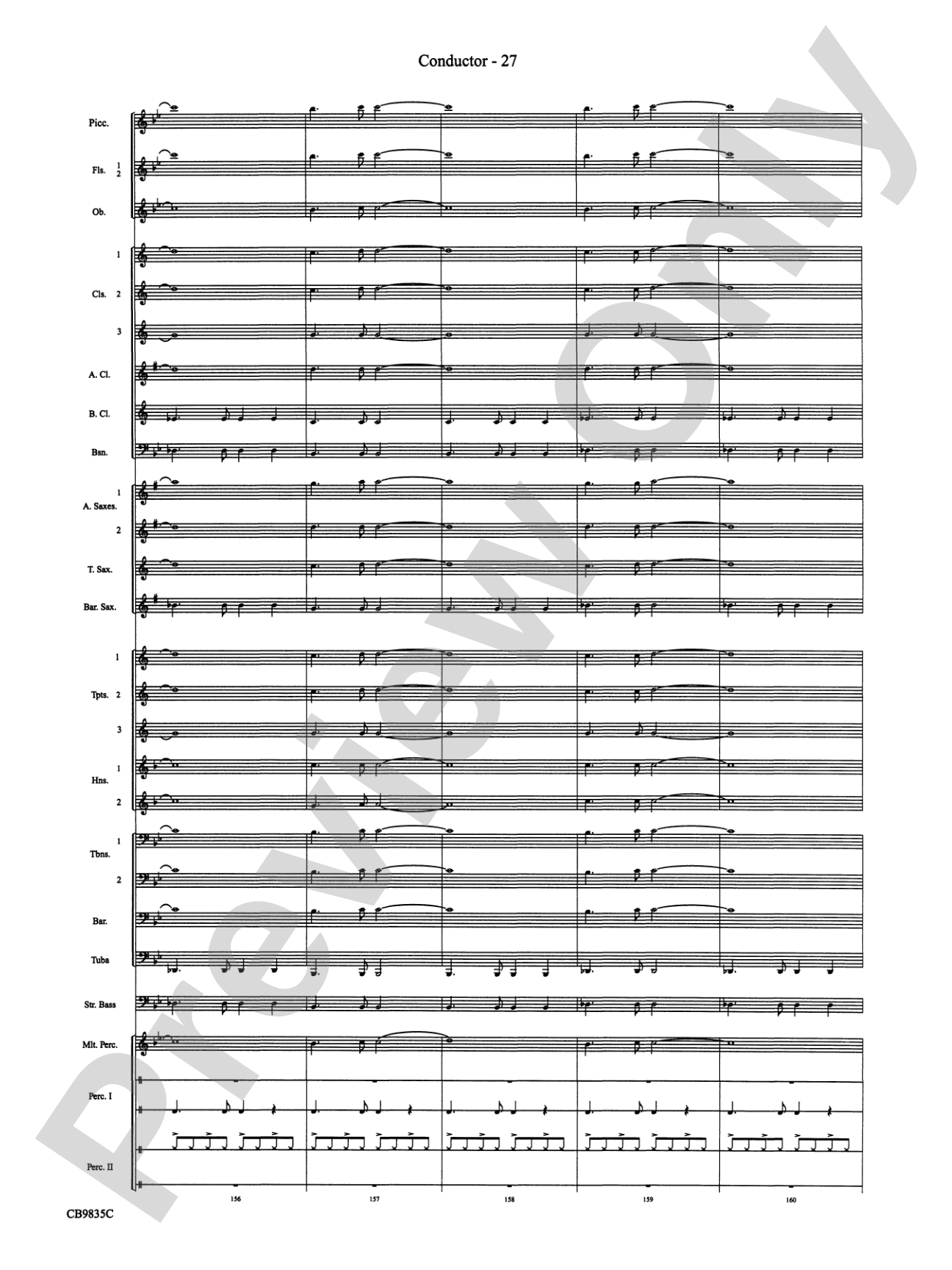 A Charlie Brown Christmas: Concert Band Conductor Score & Parts