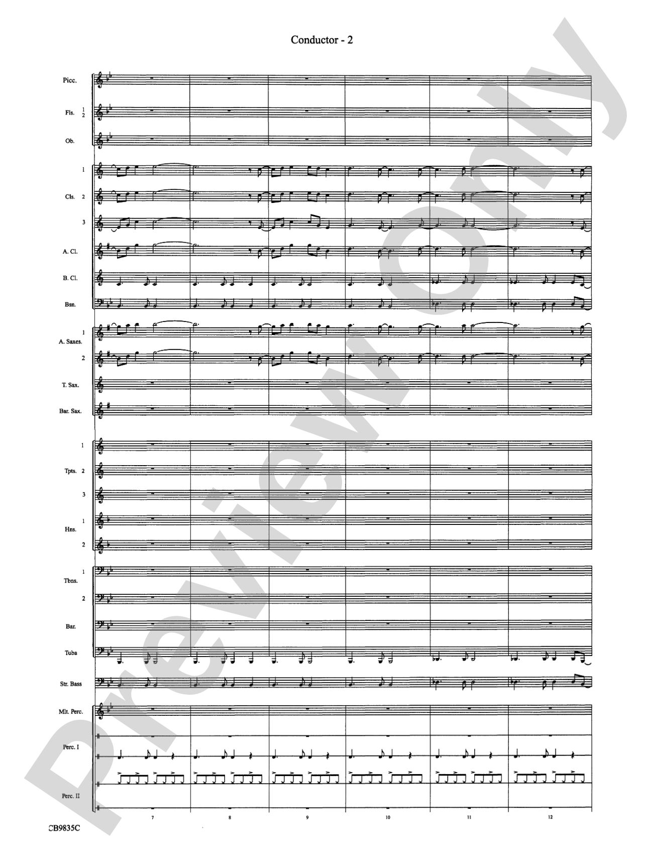 A Charlie Brown Christmas: Concert Band Conductor Score & Parts