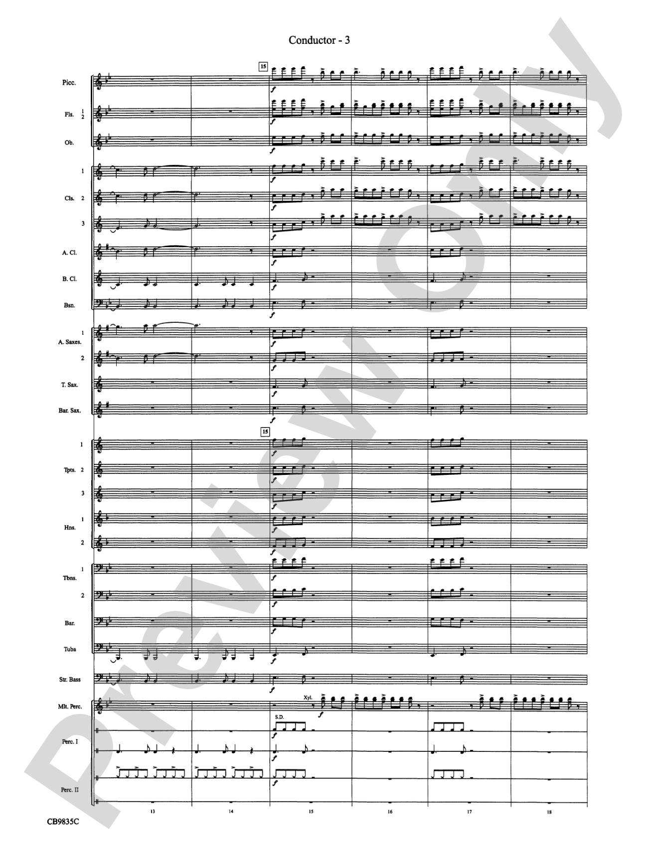 A Charlie Brown Christmas: Concert Band Conductor Score & Parts