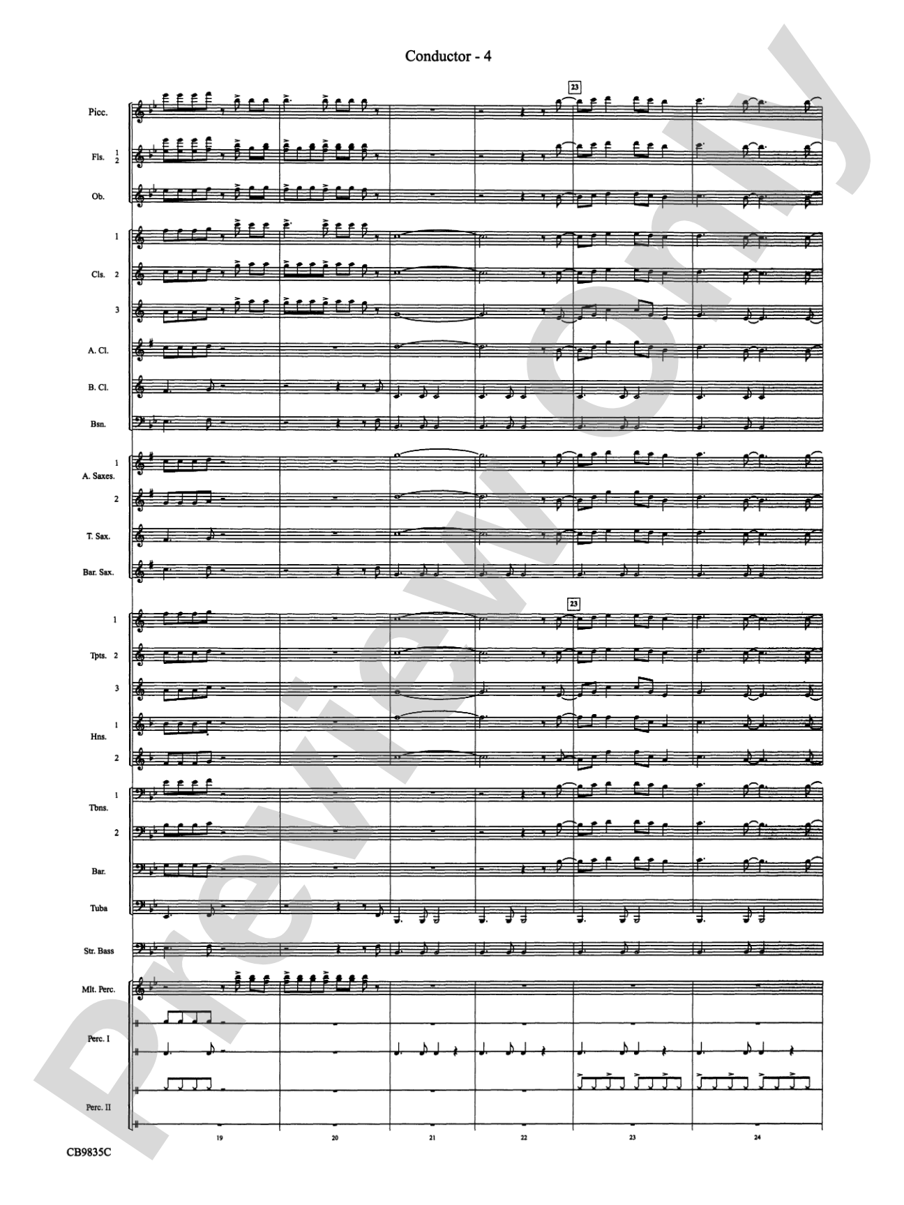 A Charlie Brown Christmas: Concert Band Conductor Score & Parts