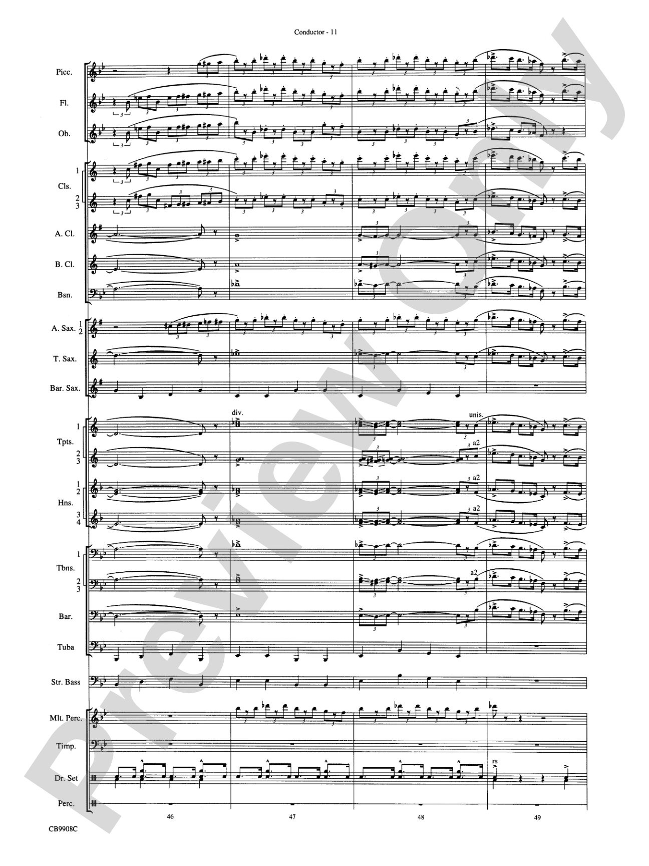 Swing's the Thing: Score