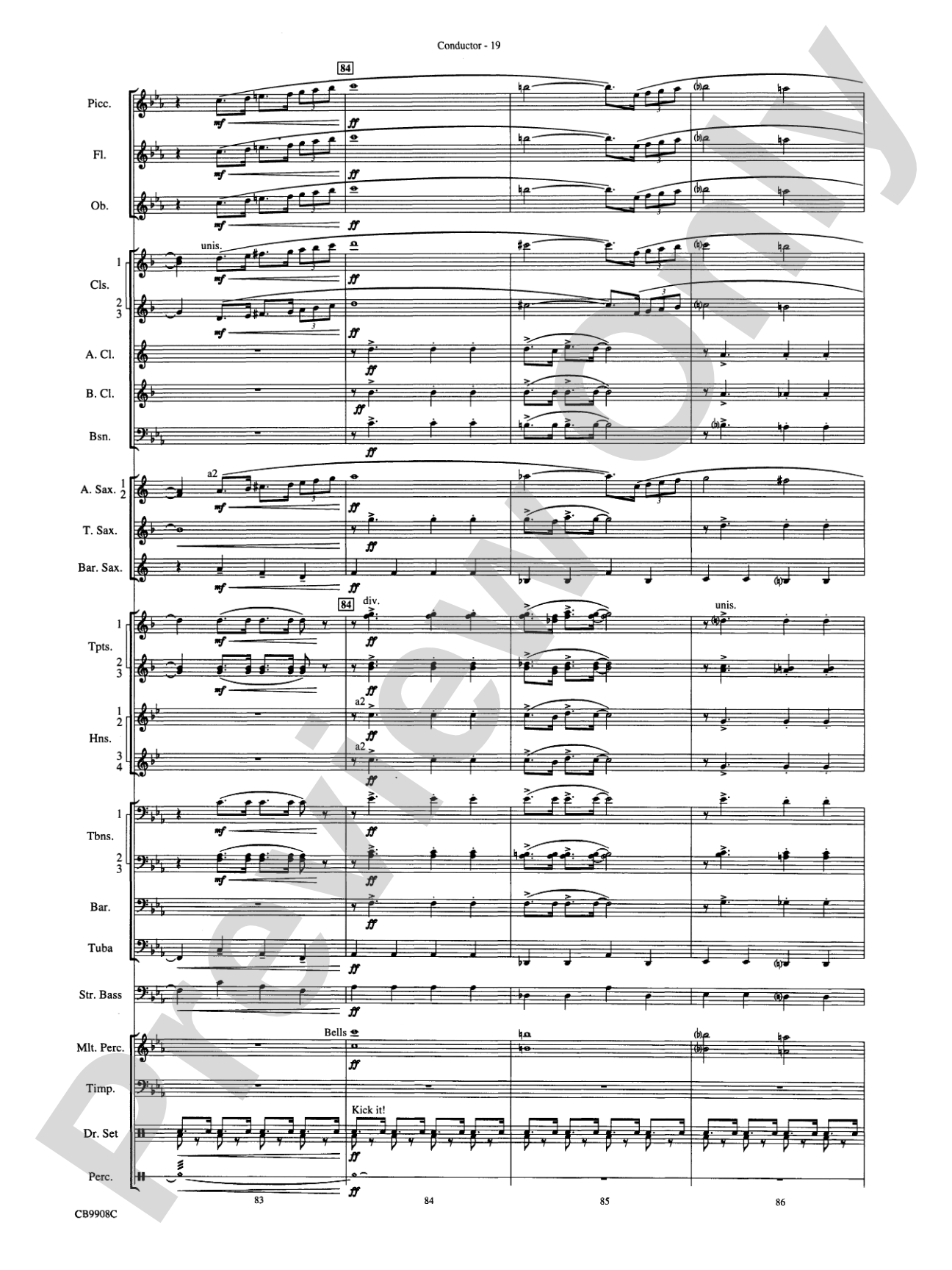 Swing's the Thing: Score