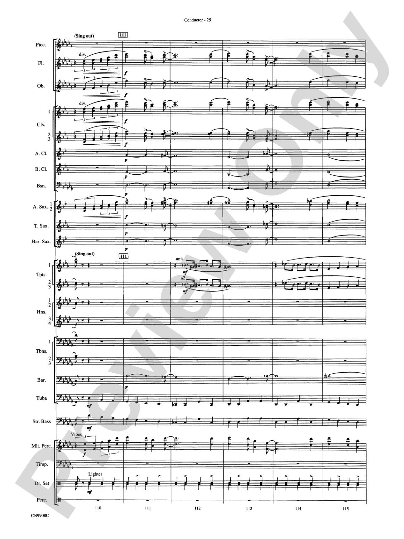 Swing's the Thing: Score