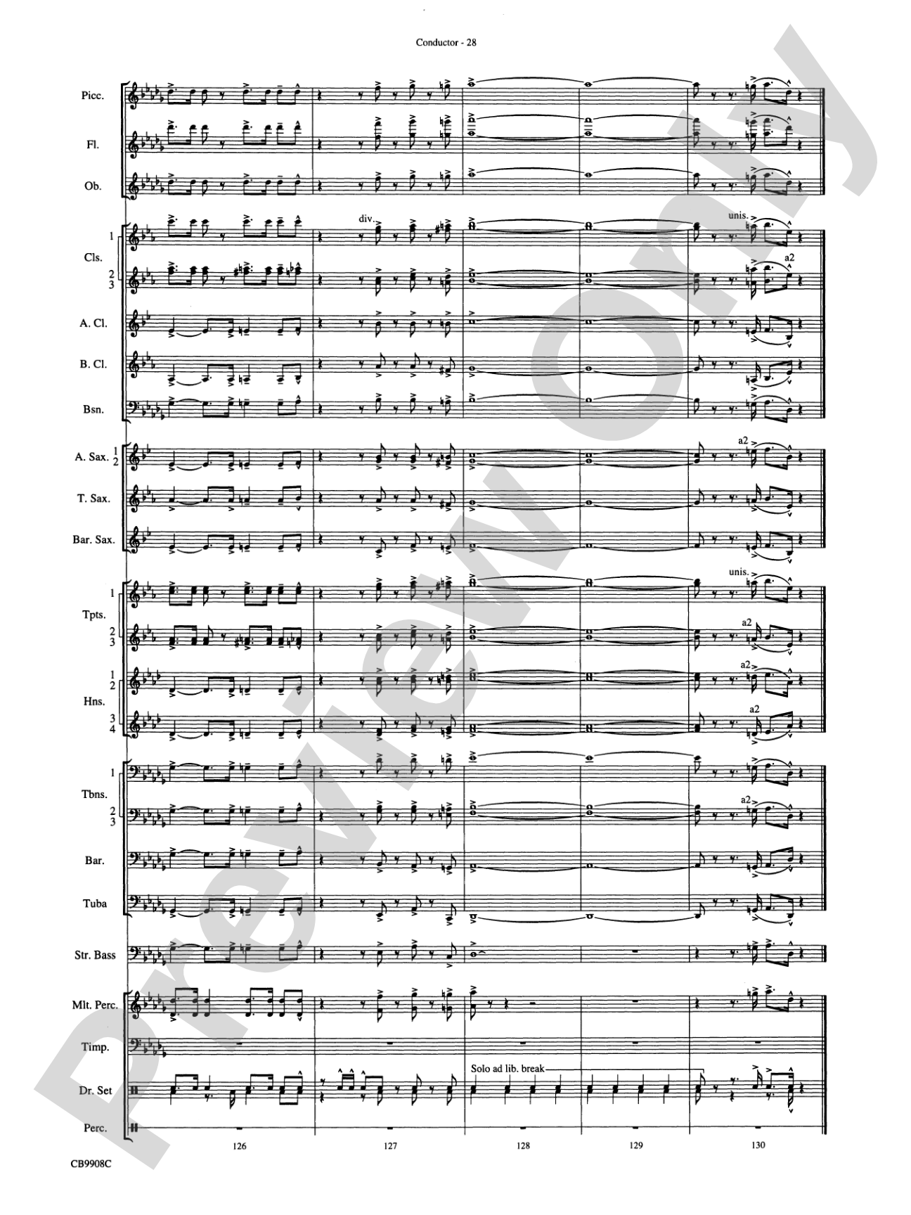 Swing's the Thing: Score