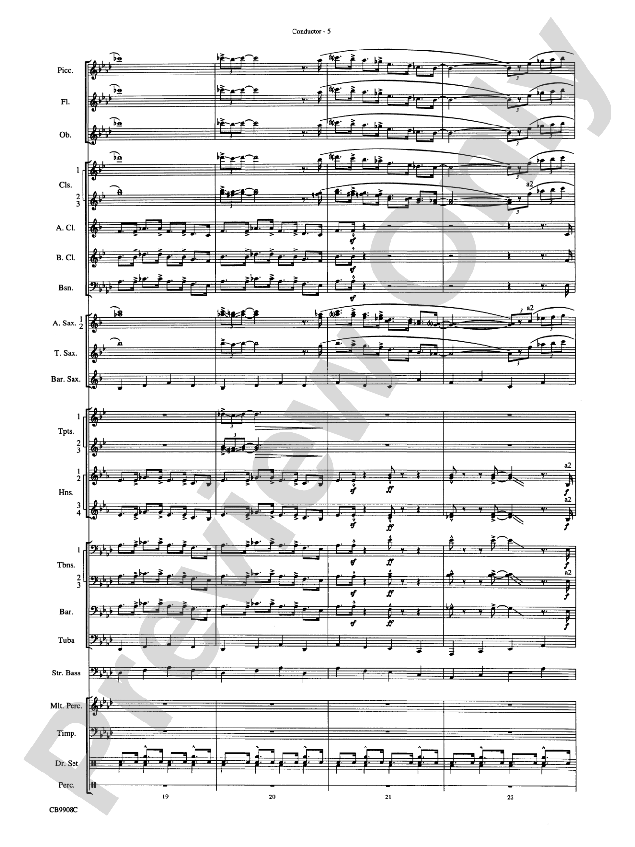 Swing's the Thing: Score