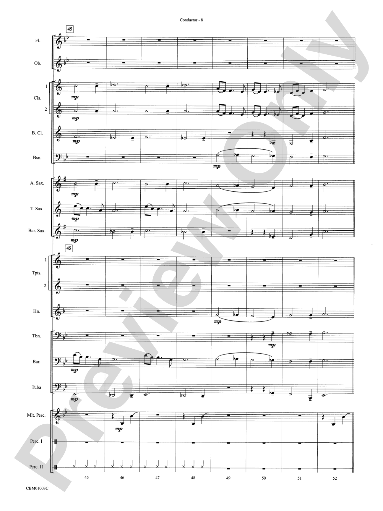 A Cartoon Christmas: Concert Band Conductor Score & Parts