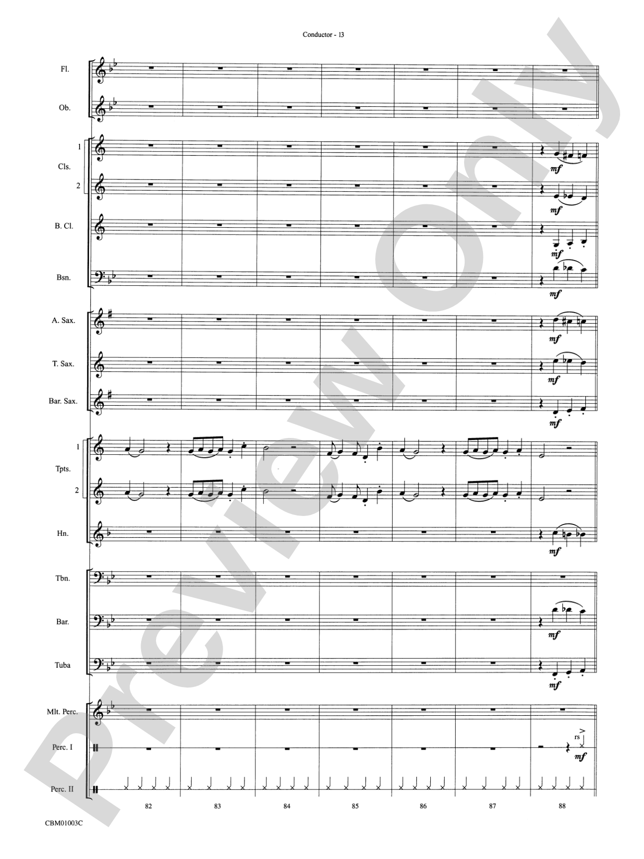 A Cartoon Christmas: Concert Band Conductor Score & Parts