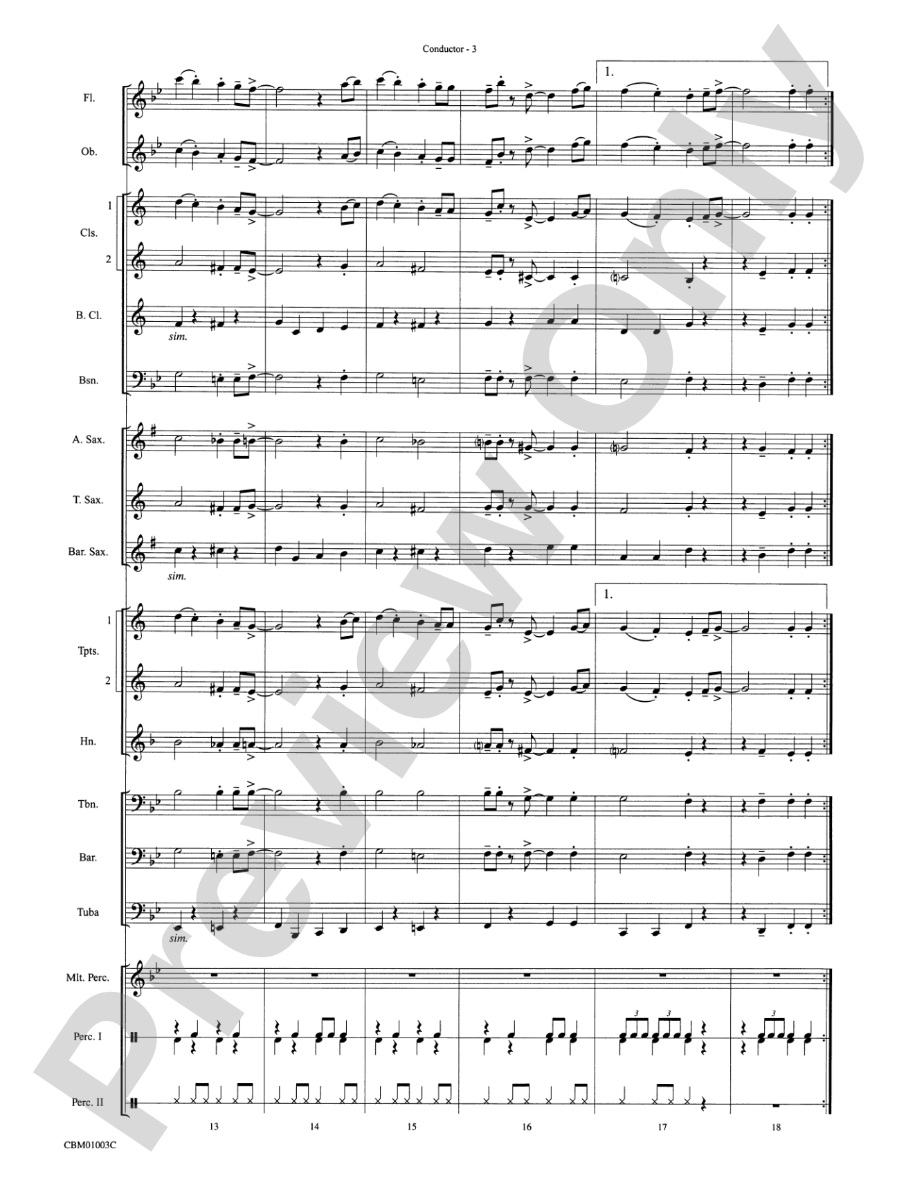 A Cartoon Christmas: Concert Band Conductor Score & Parts