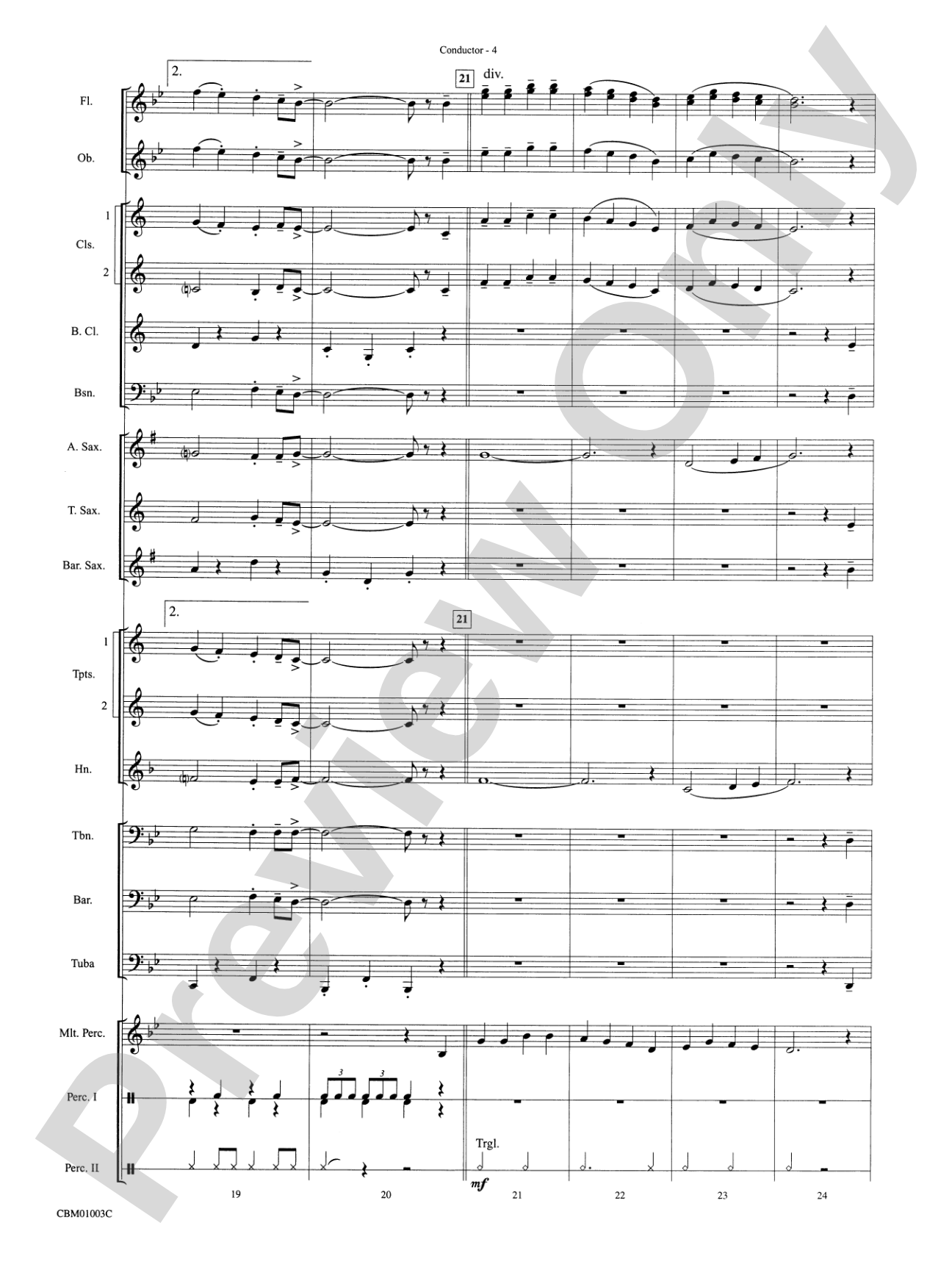 A Cartoon Christmas: Concert Band Conductor Score & Parts