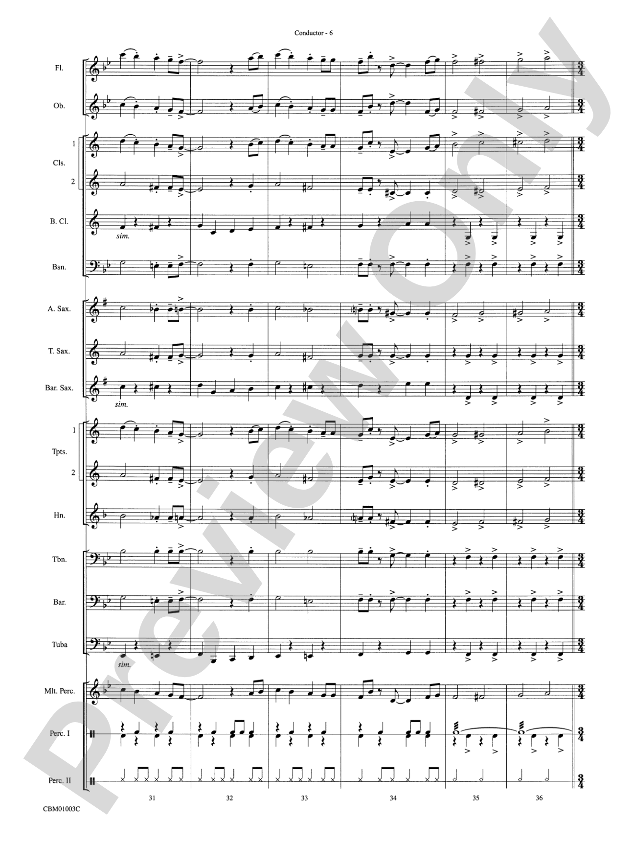 A Cartoon Christmas: Concert Band Conductor Score & Parts