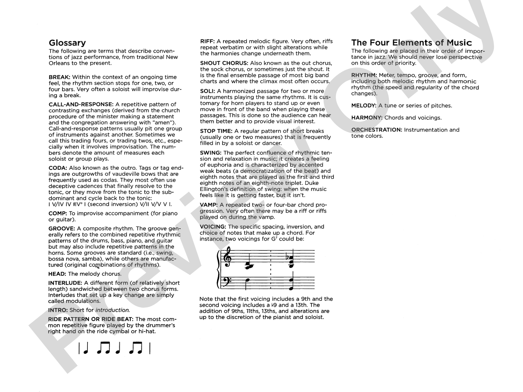 Flying Home: Jazz Ensemble Conductor Score & Parts