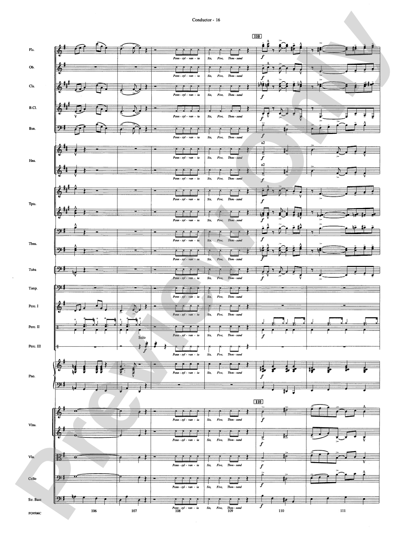 A Salute to the Big Bands: Full Orchestra Conductor Score & Parts