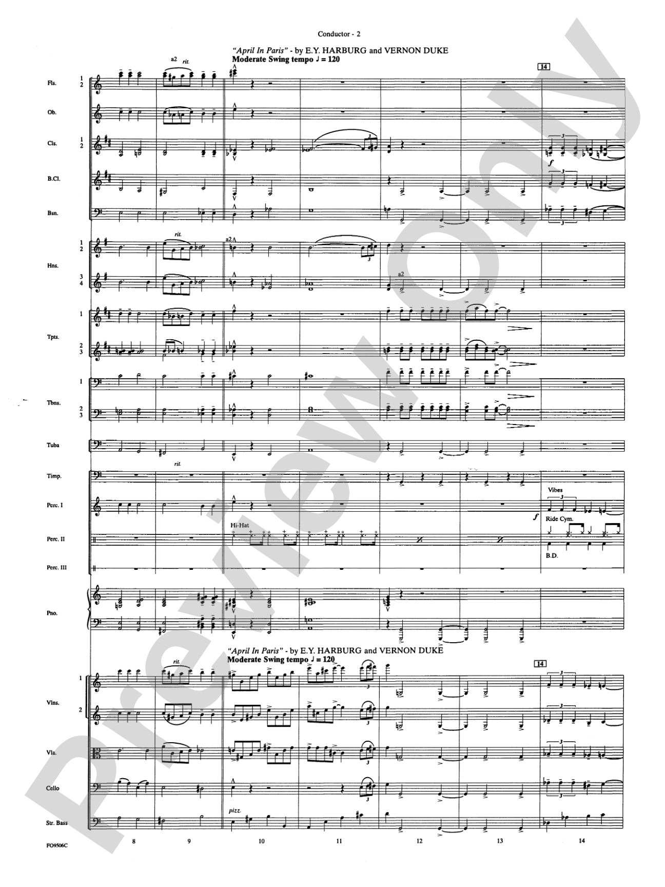 A Salute to the Big Bands: Full Orchestra Conductor Score & Parts