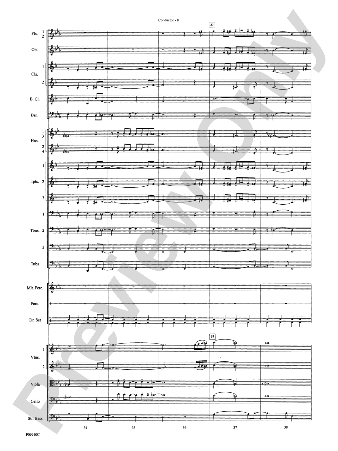 A Touch of Jazz: Full Orchestra Conductor Score & Parts