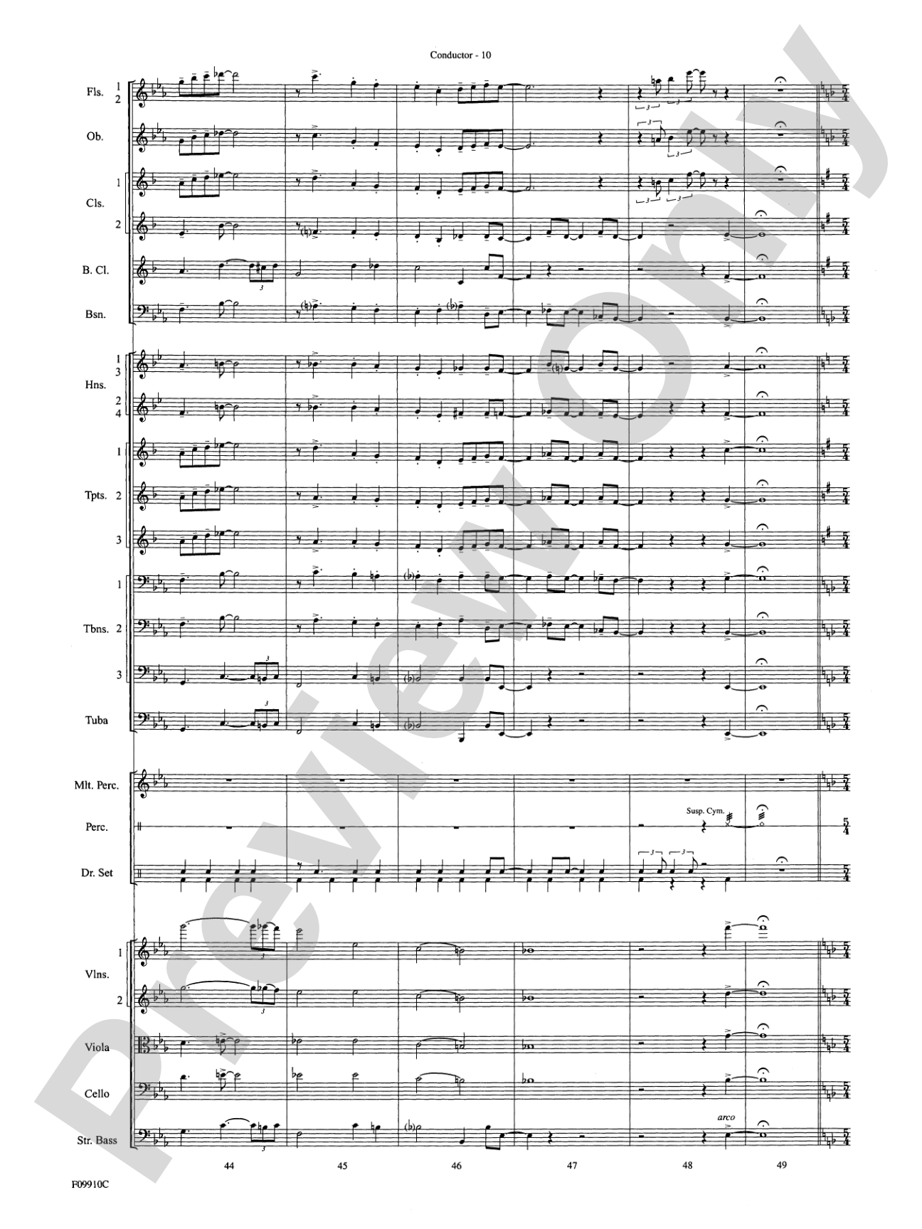 A Touch of Jazz: Full Orchestra Conductor Score & Parts