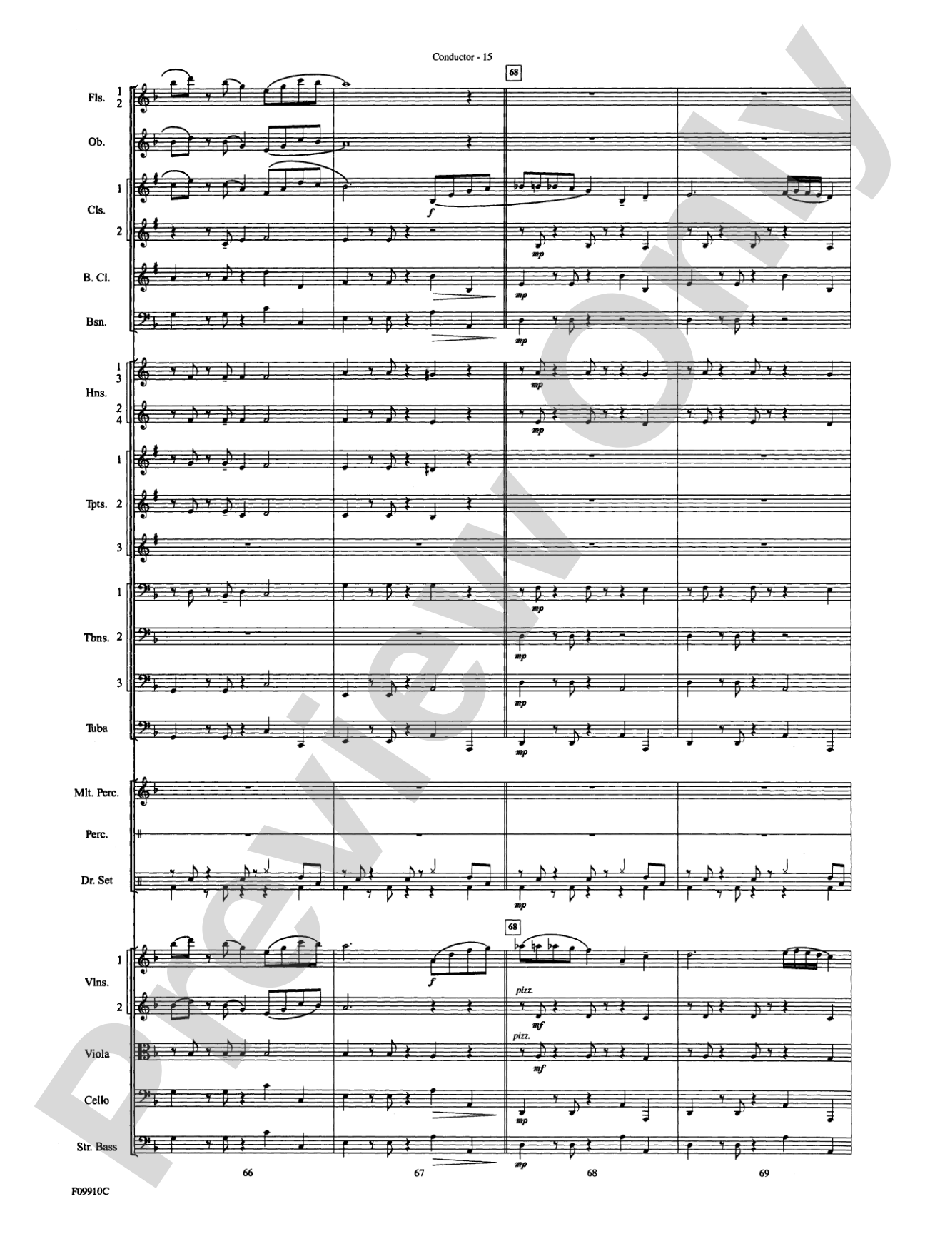 A Touch of Jazz: Full Orchestra Conductor Score & Parts