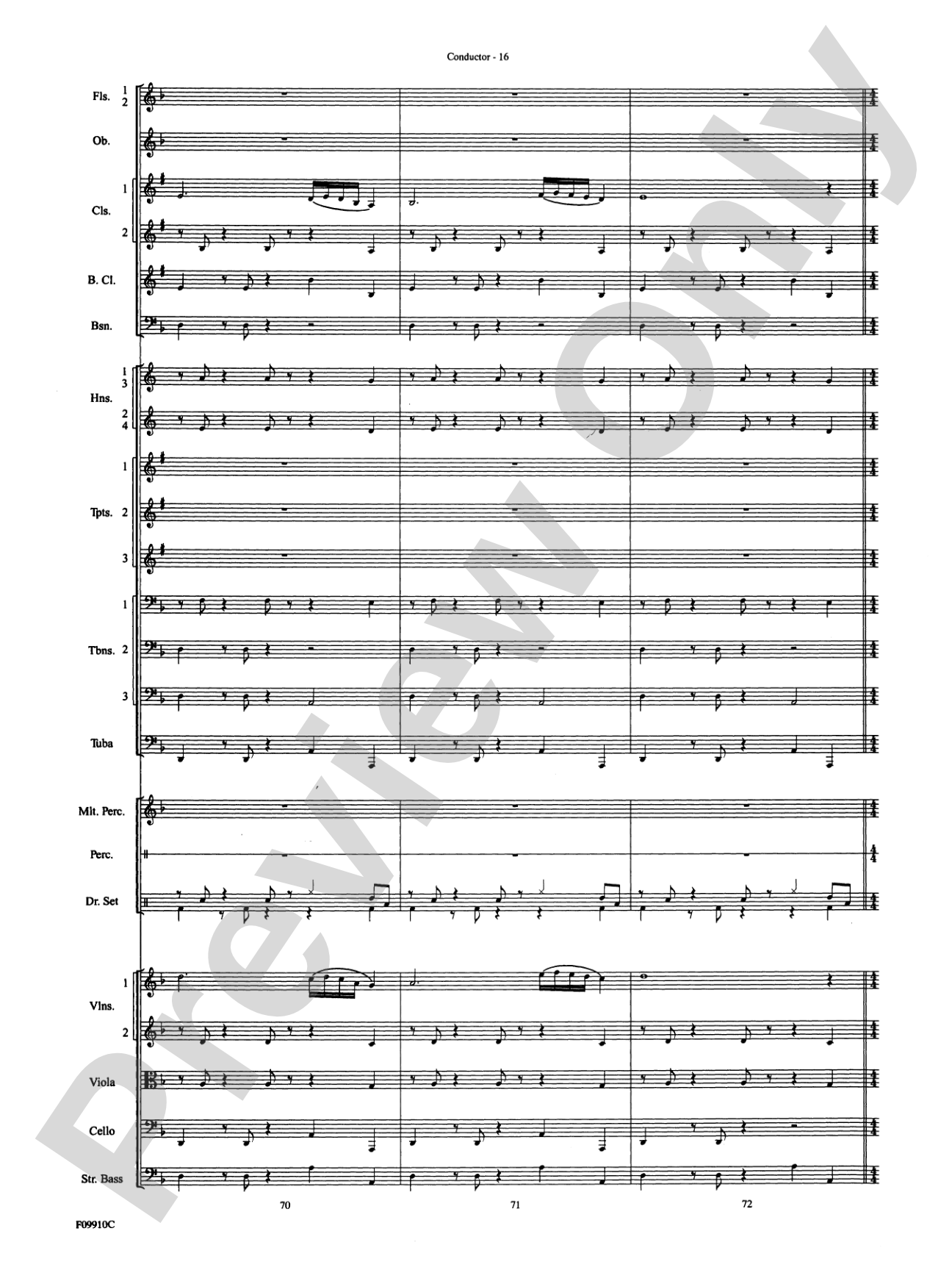 A Touch of Jazz: Full Orchestra Conductor Score & Parts