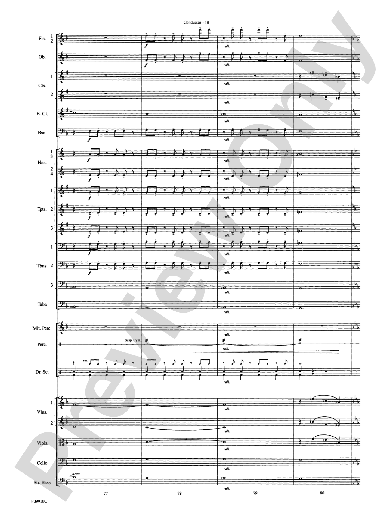 A Touch of Jazz: Full Orchestra Conductor Score & Parts