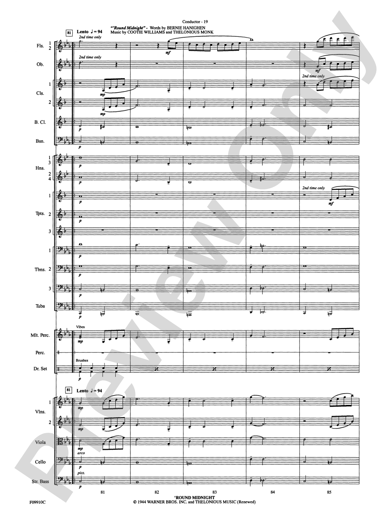 A Touch of Jazz: Full Orchestra Conductor Score & Parts