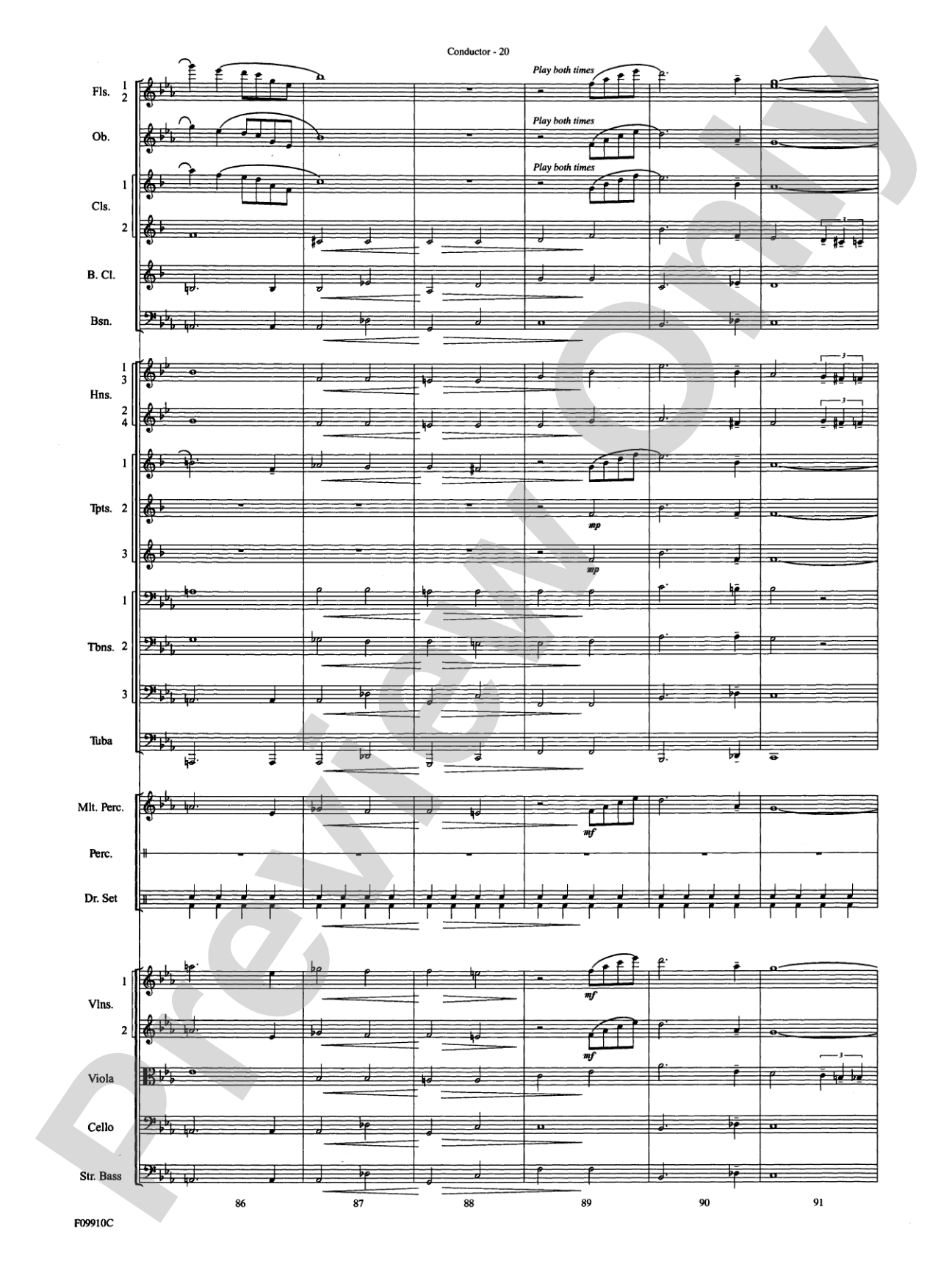 A Touch of Jazz: Full Orchestra Conductor Score & Parts